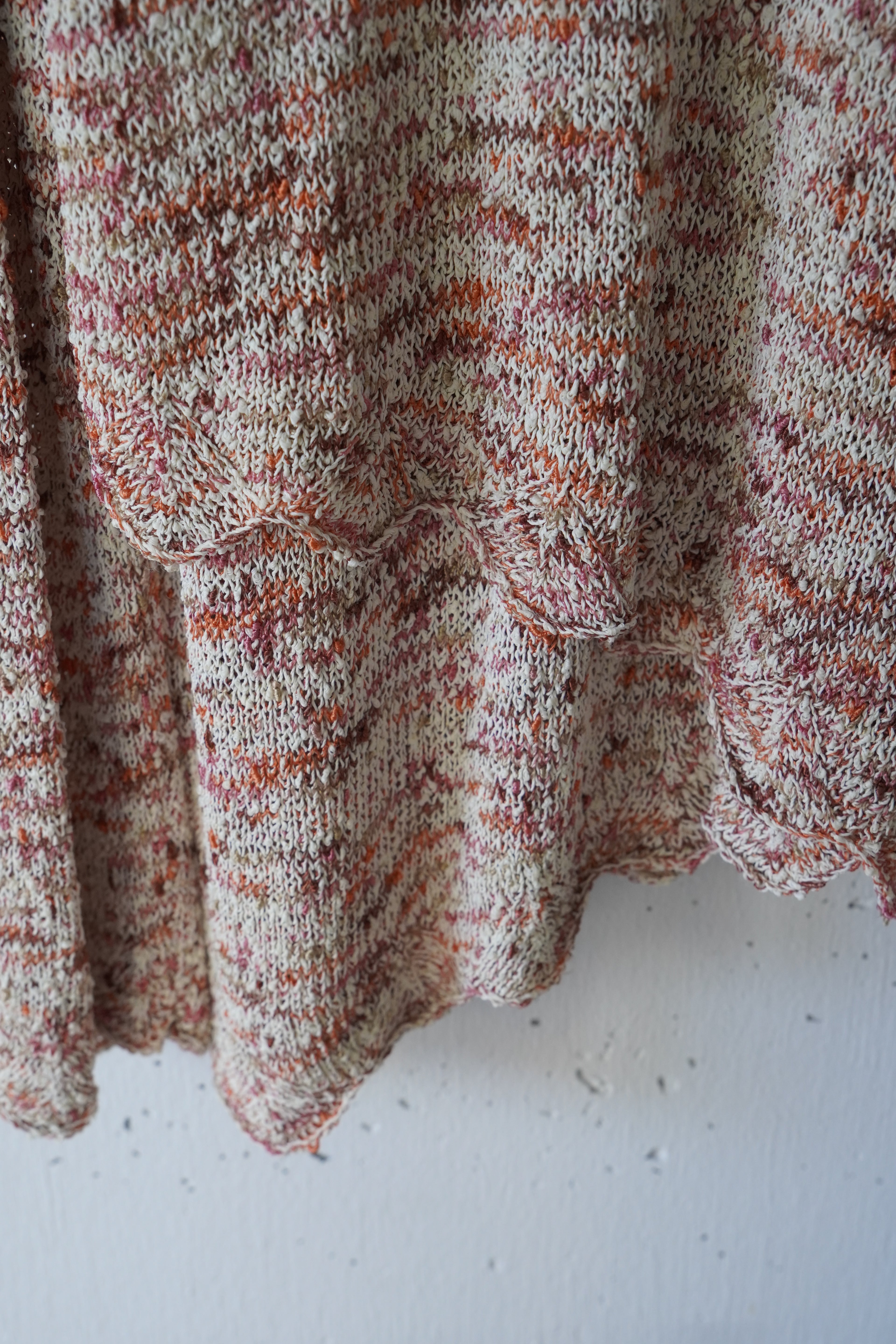 v neck cotton knit tops