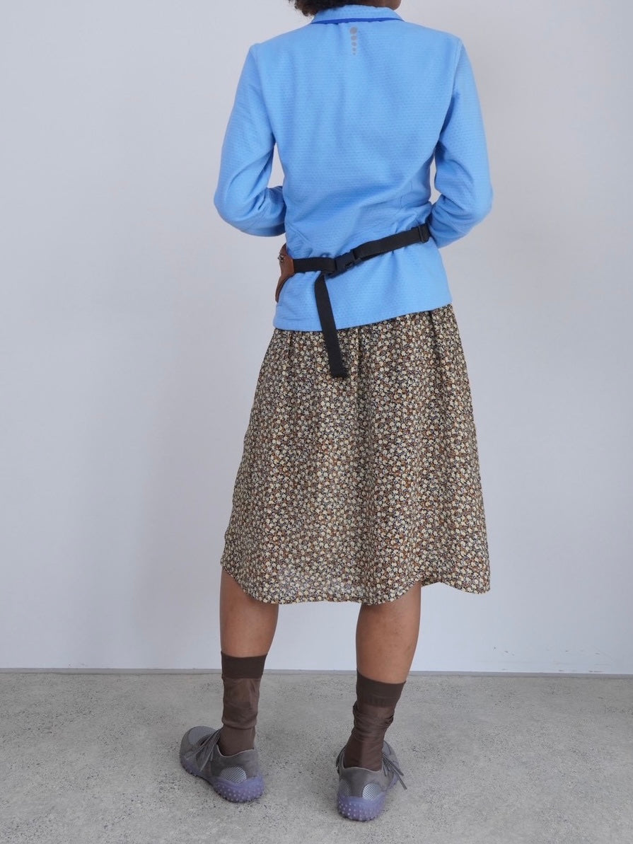 flower print sheer skirt