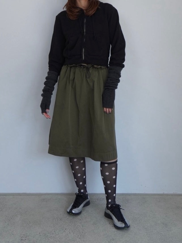 black zip-up hoodie