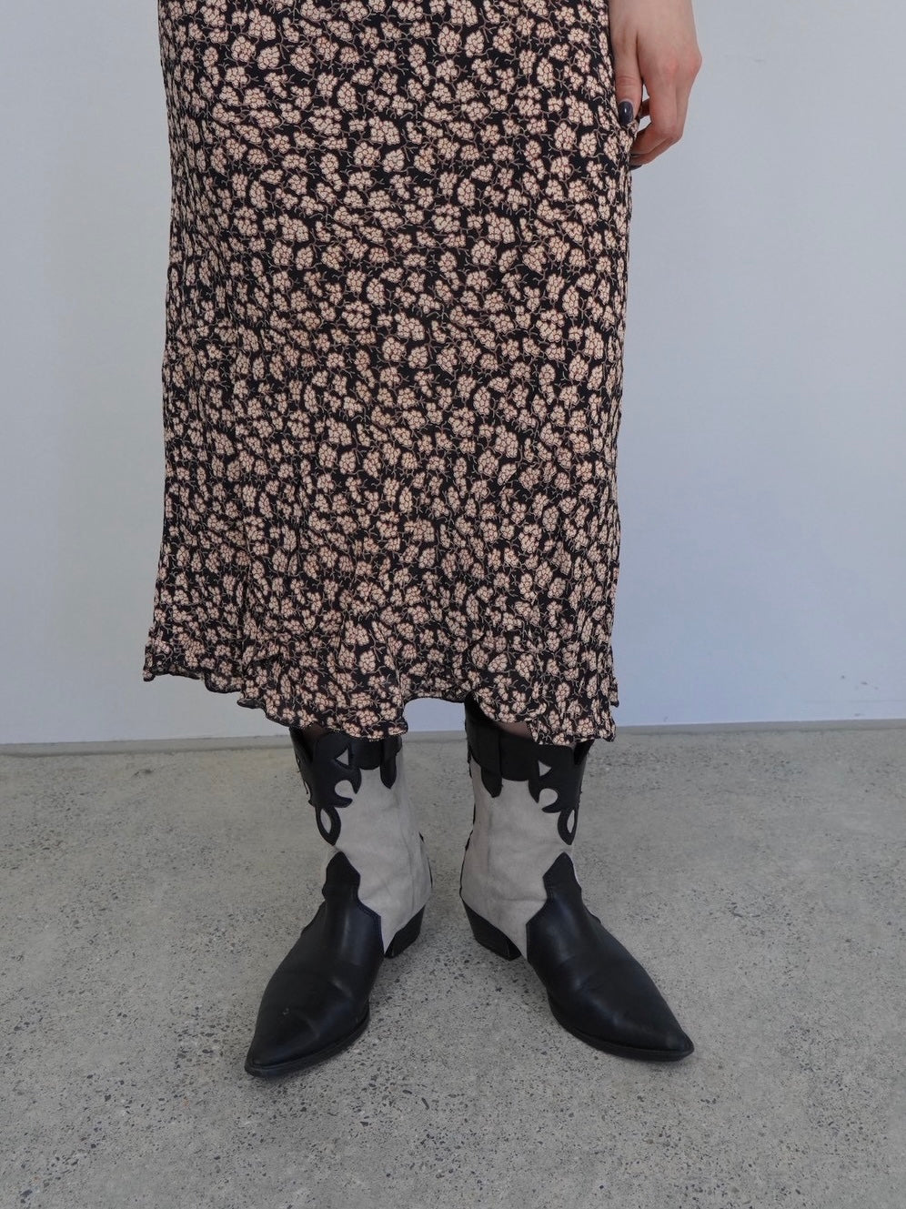 flower deep v neck onepiece