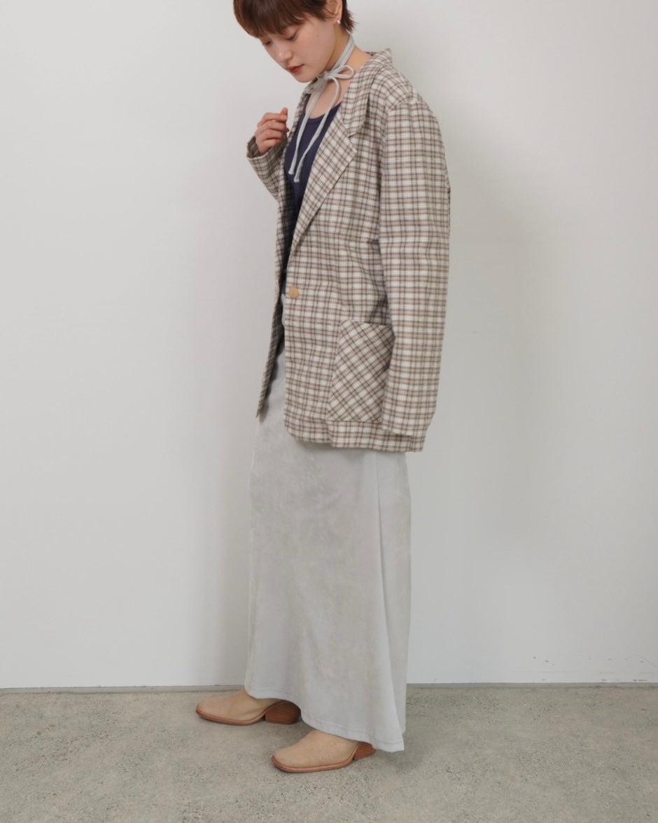 over check pattern jacket