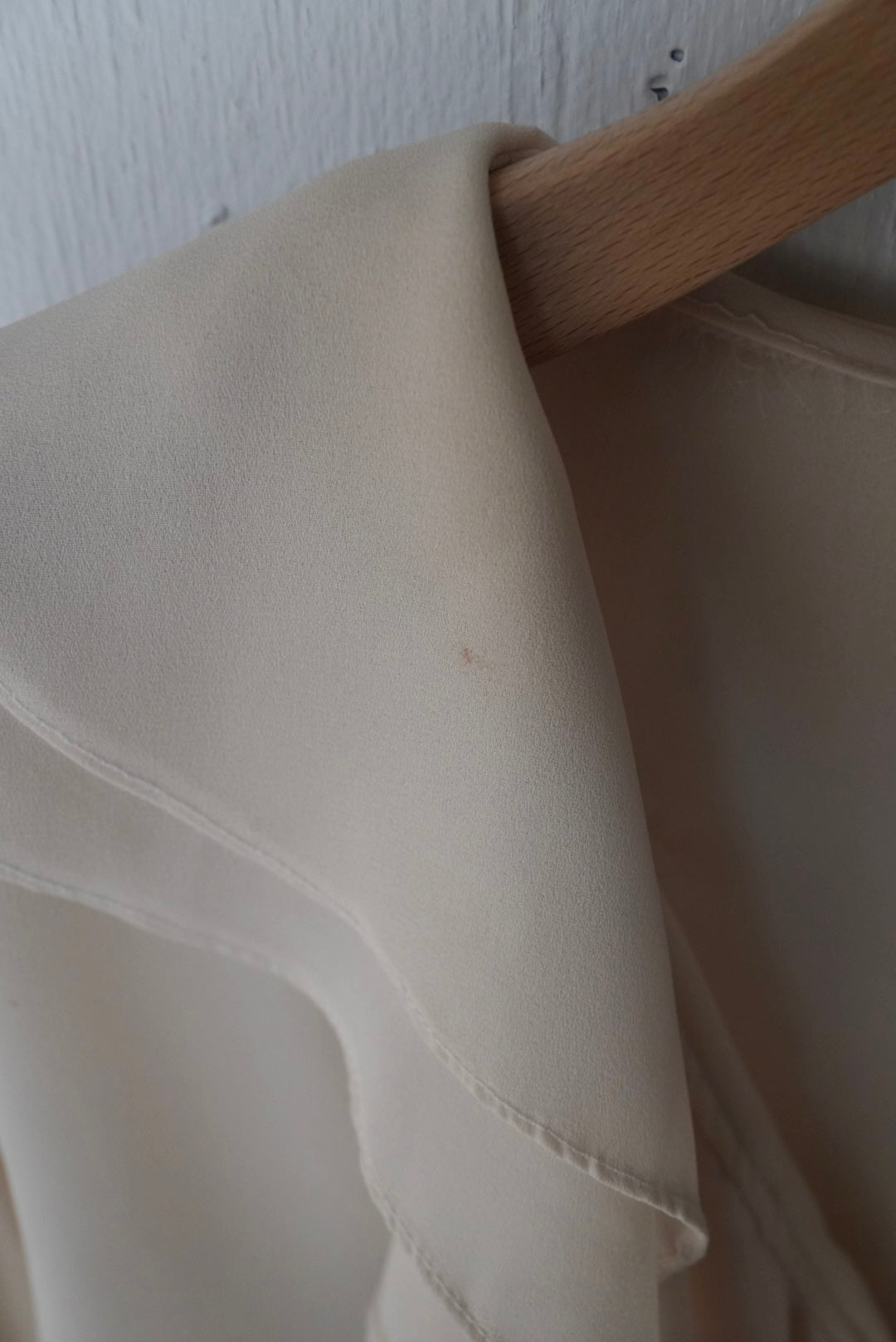 sheer frill blouse