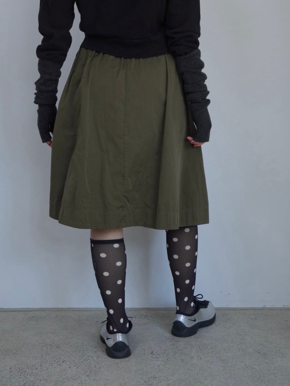 khaki nylon skirt
