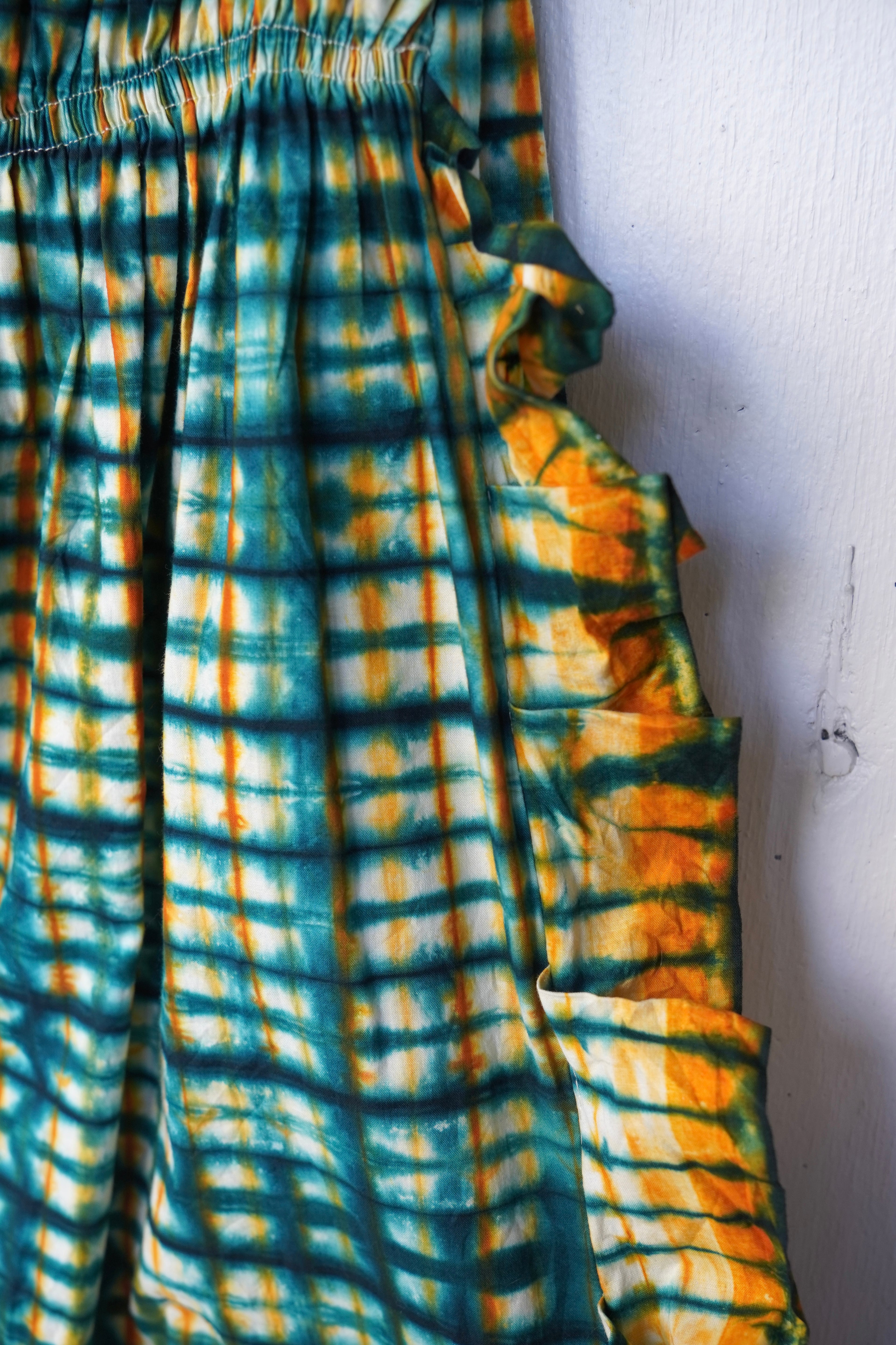 frill batik one piece