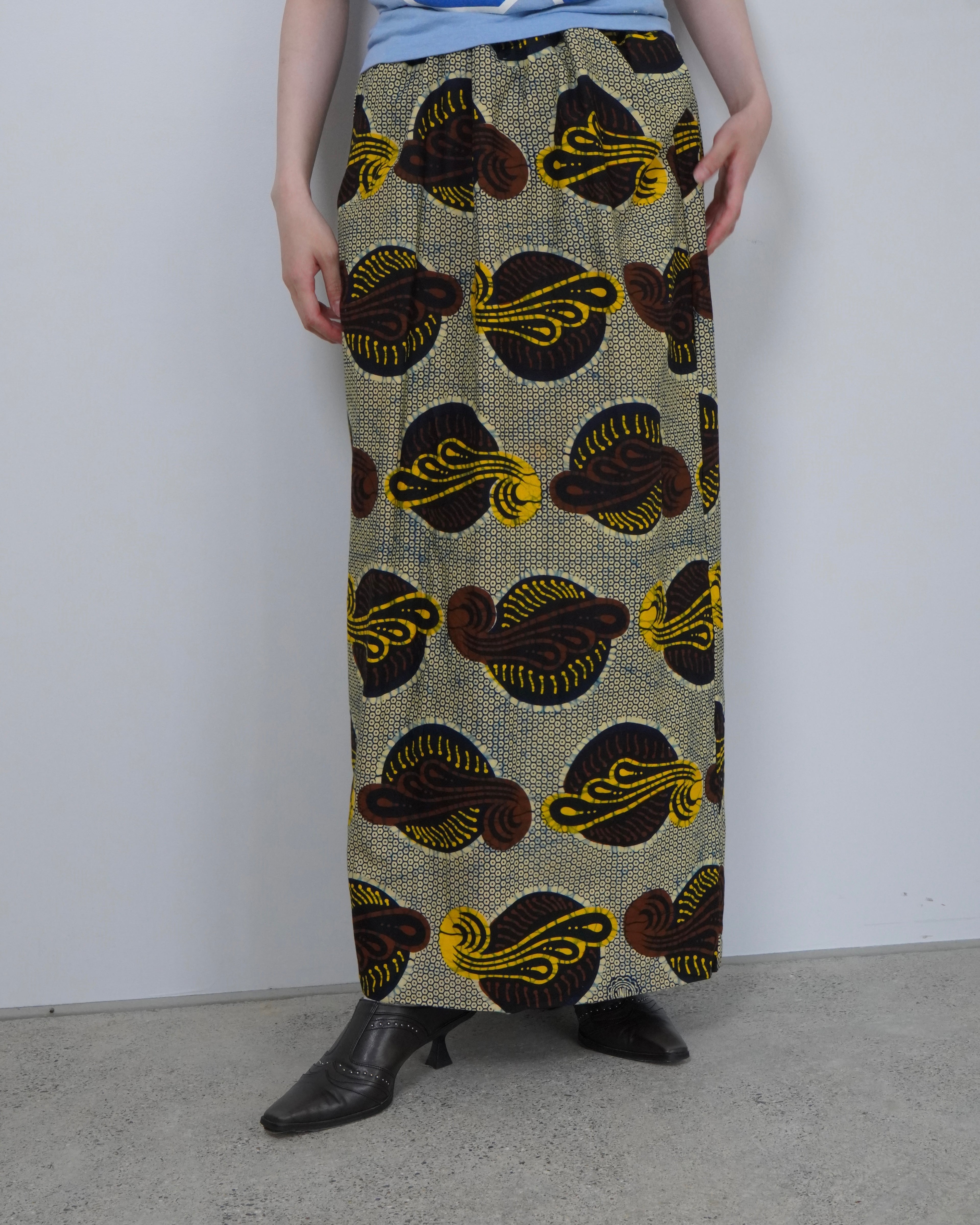 straight batik skirt