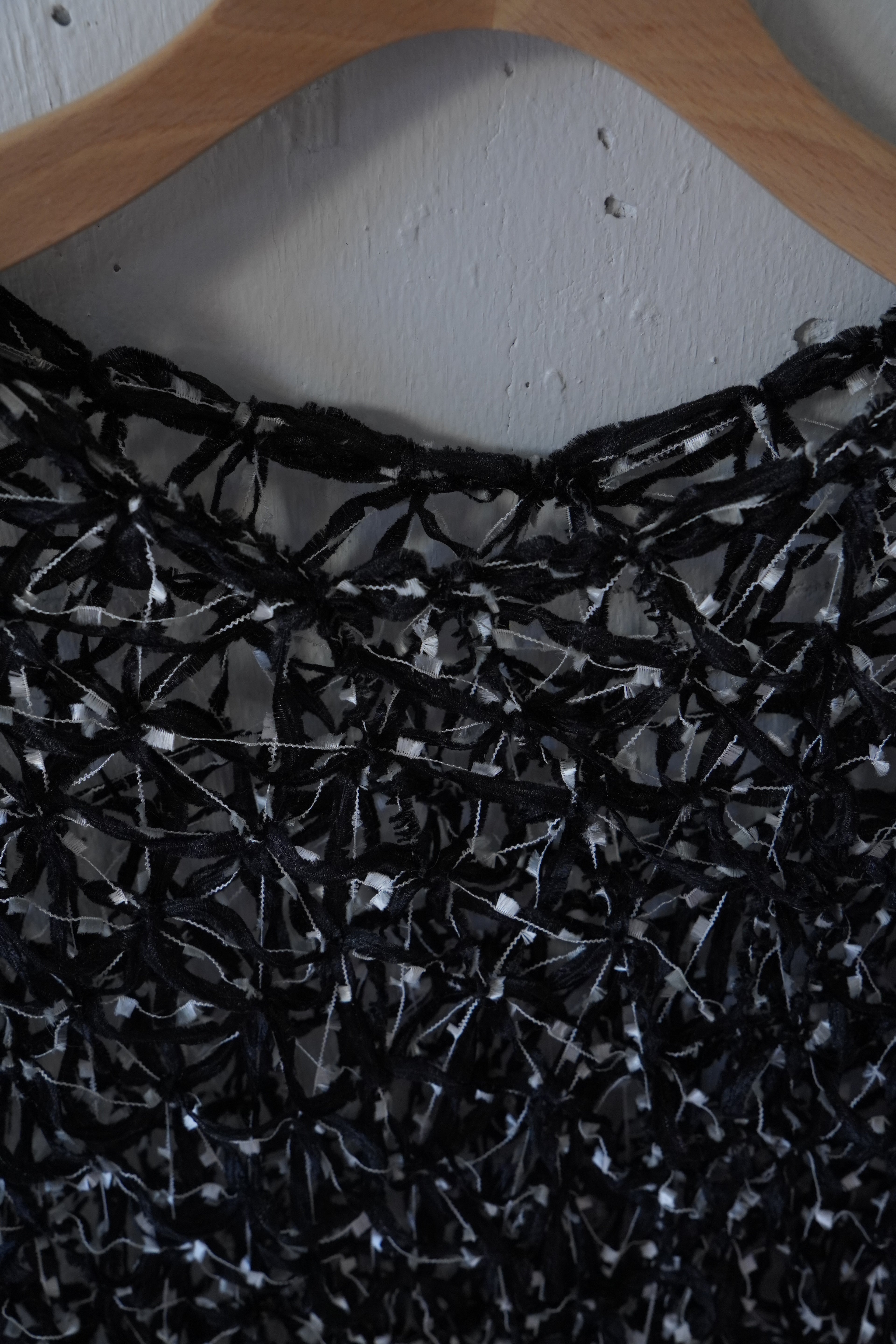fringe design poncho