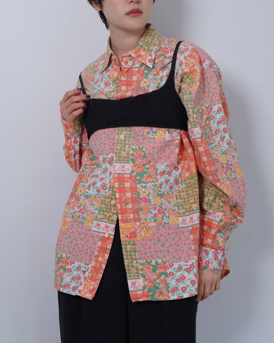 flower cotton shirt