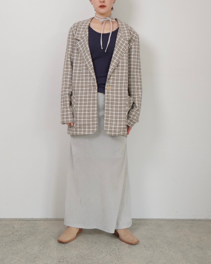 over check pattern jacket