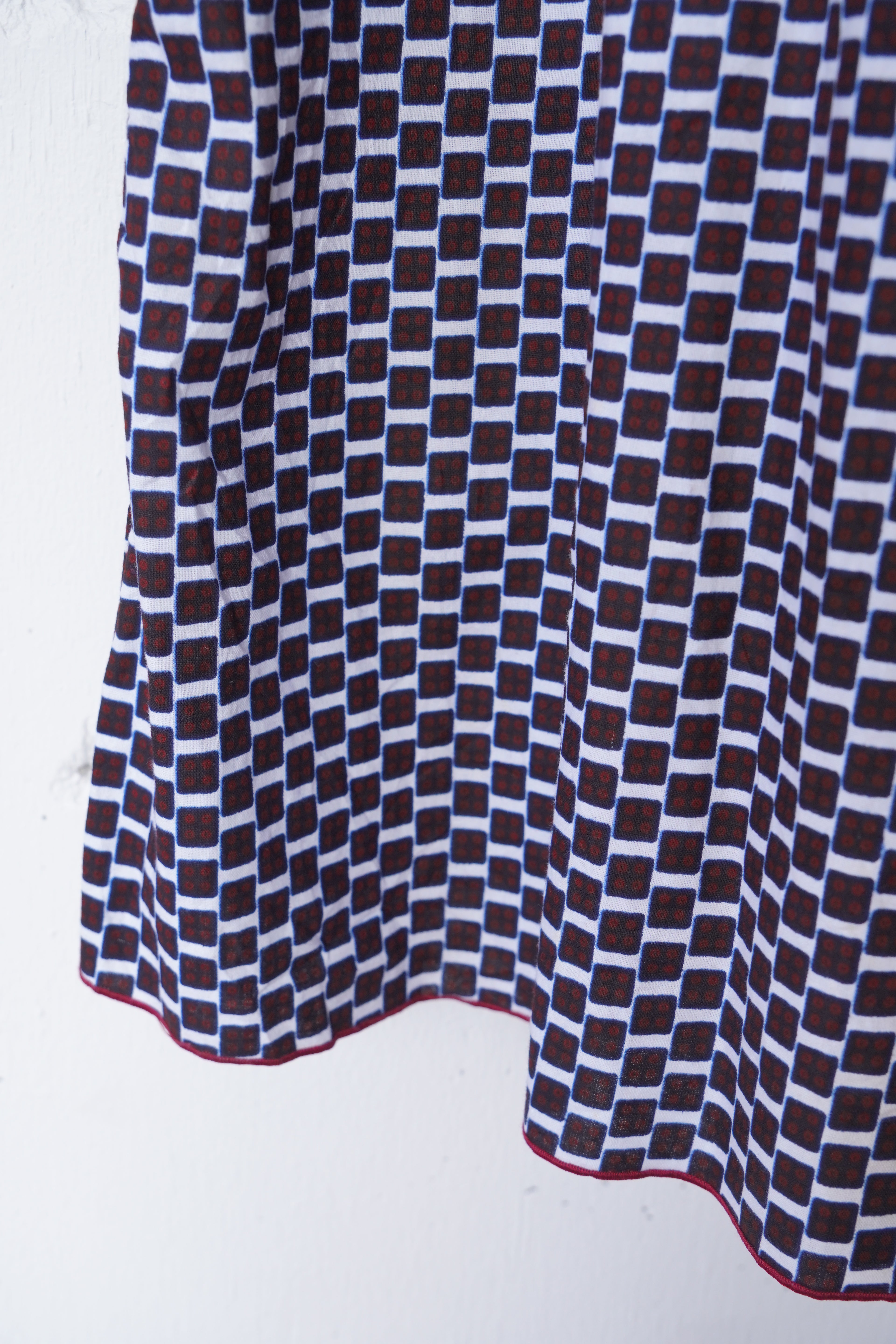 batik frill one piece