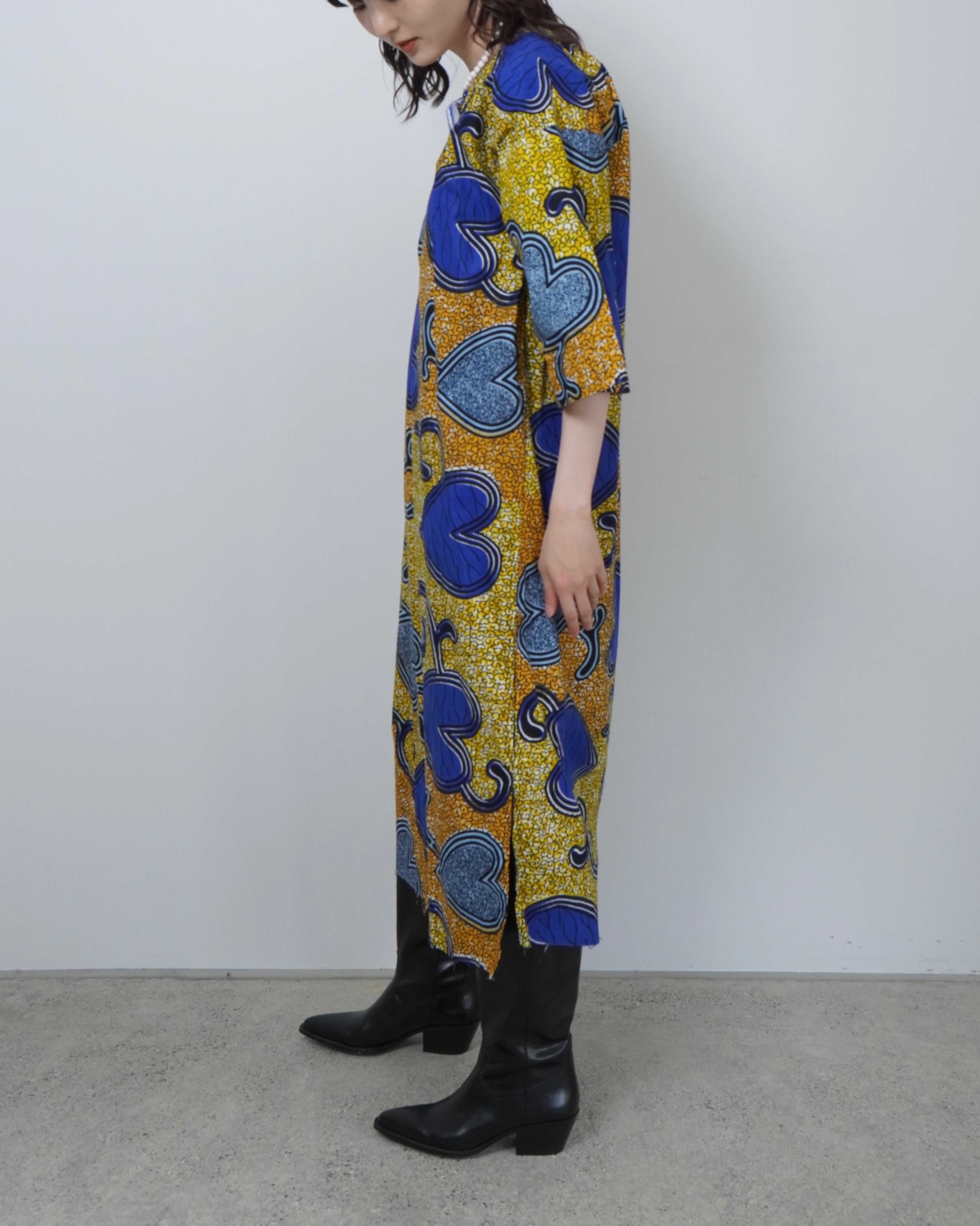 batik kaftan one piece