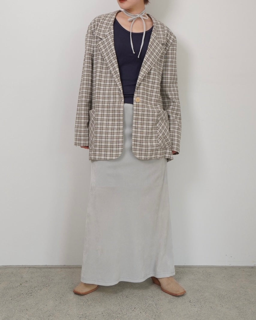 over check pattern jacket