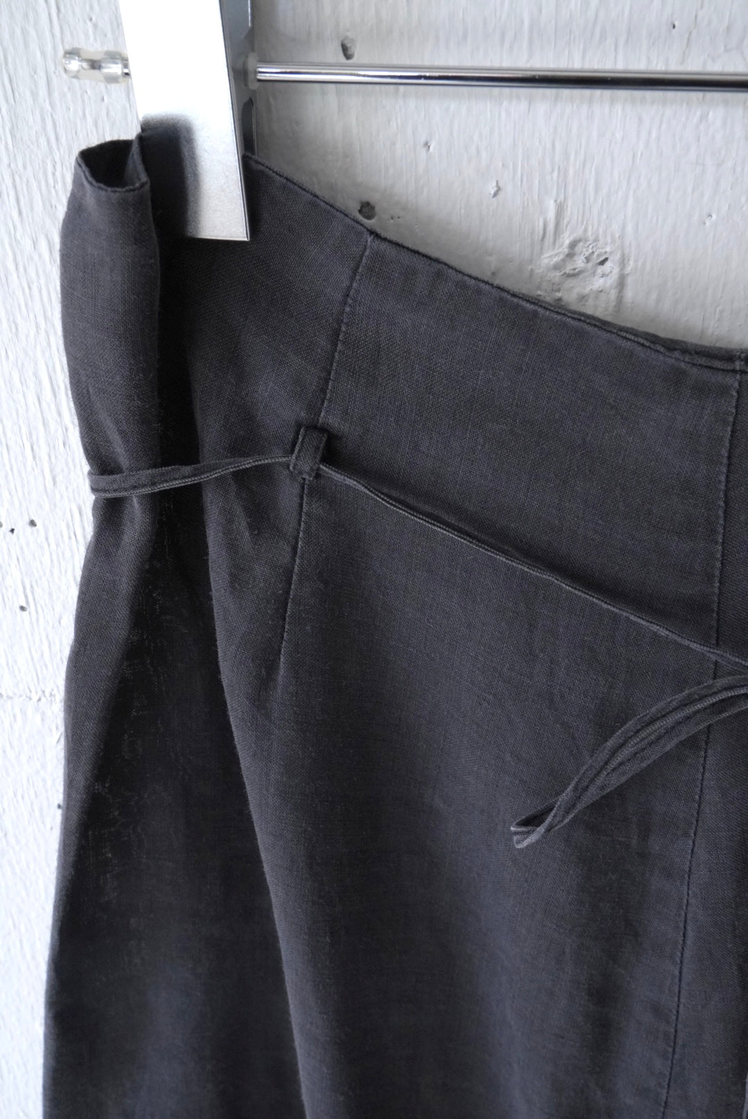 linen straight skirt