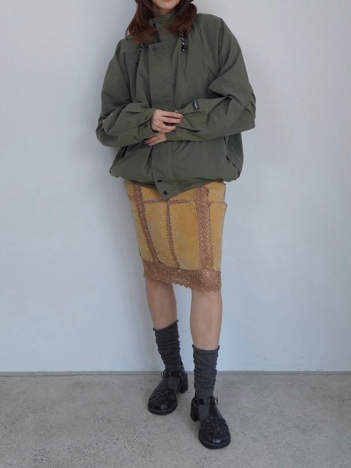 khaki nylon jumper