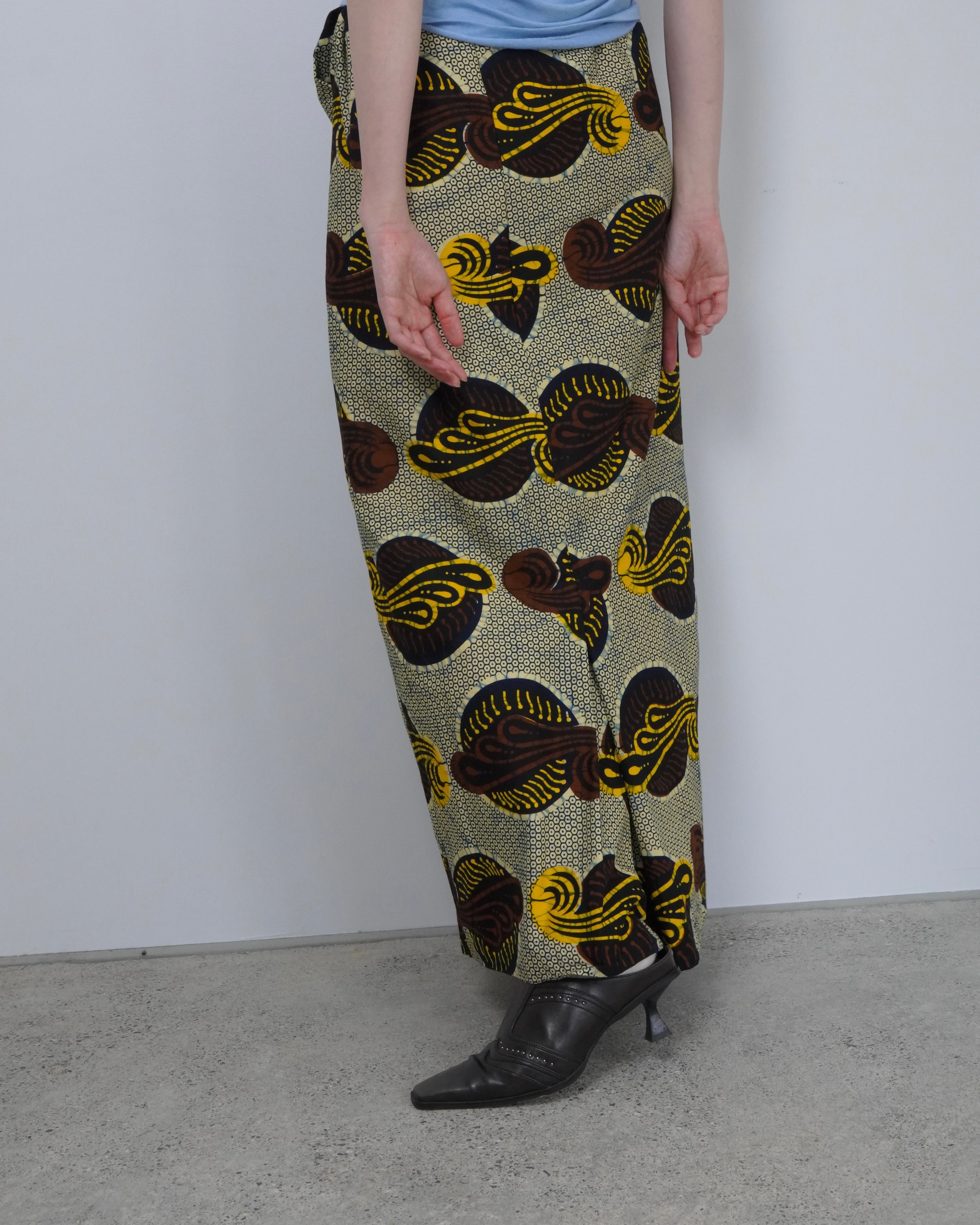 straight batik skirt