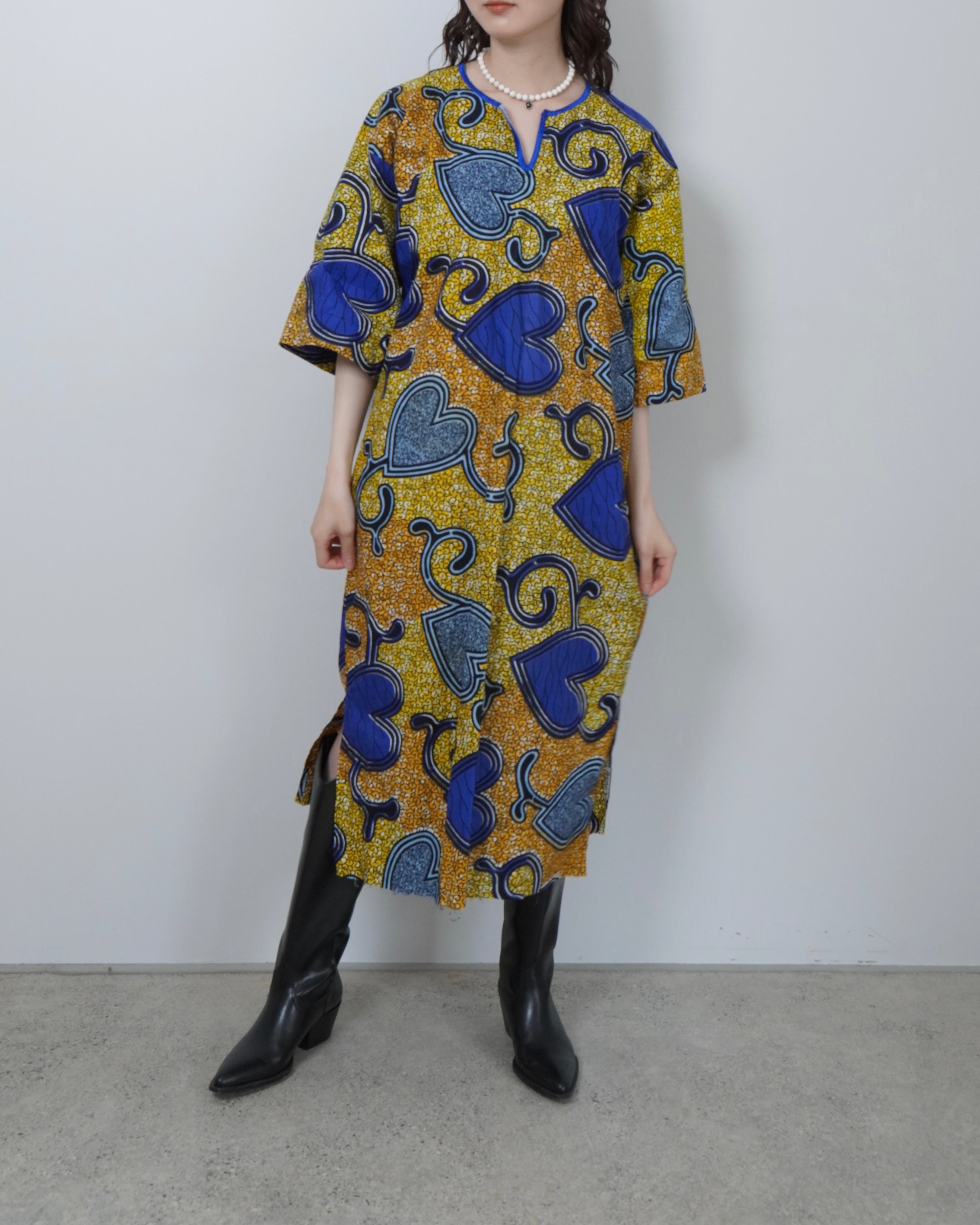 batik kaftan one piece