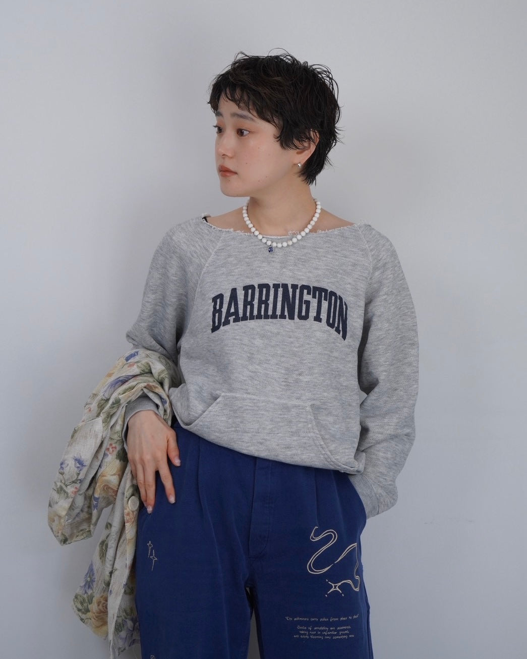cut off design sweatshirt