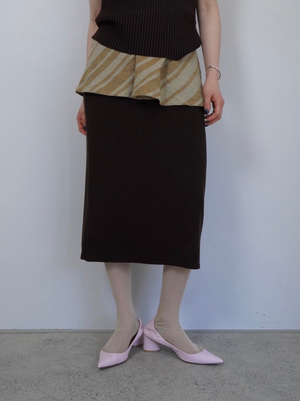 midi knit skirt