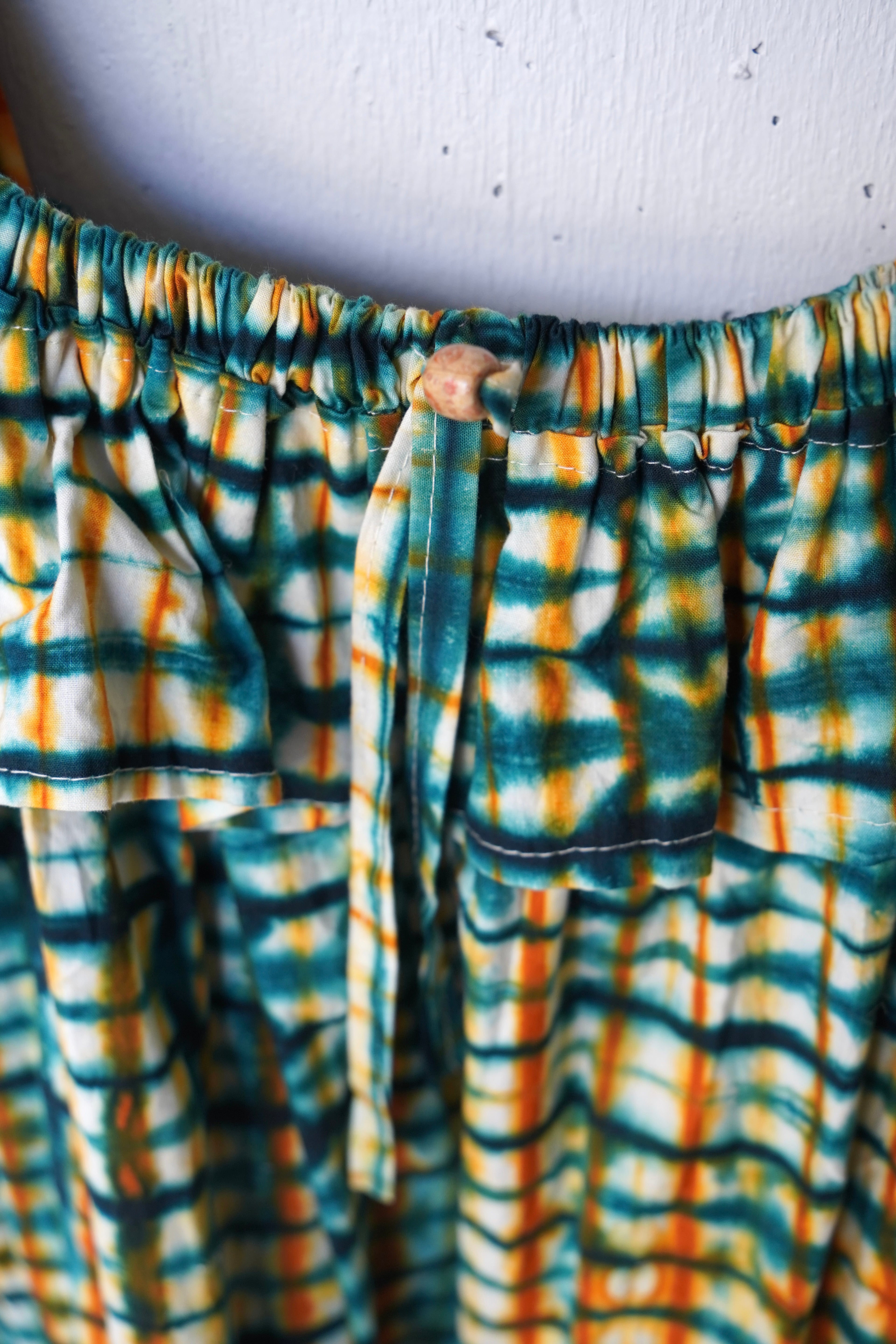 frill batik one piece