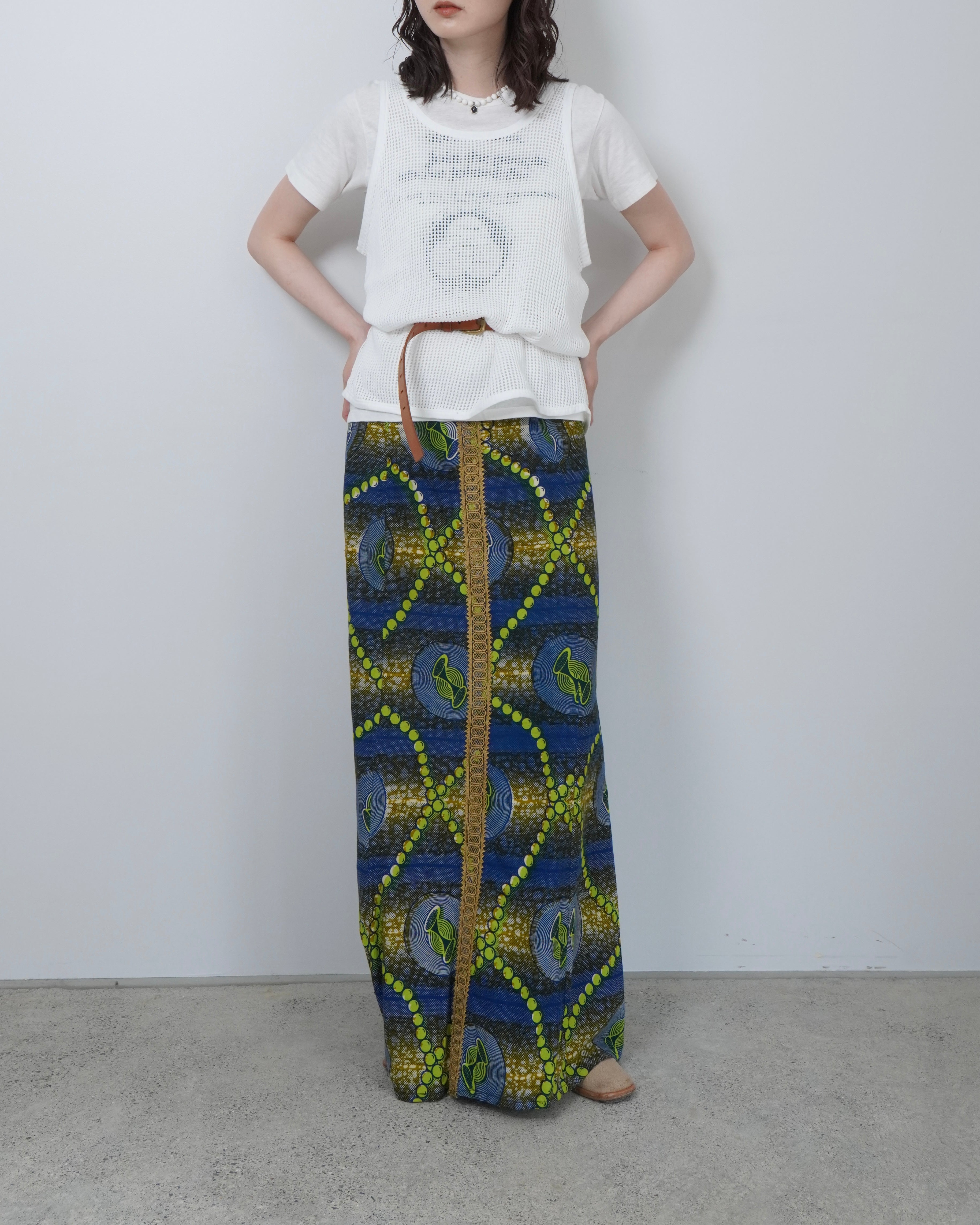lace stitch batik skirt