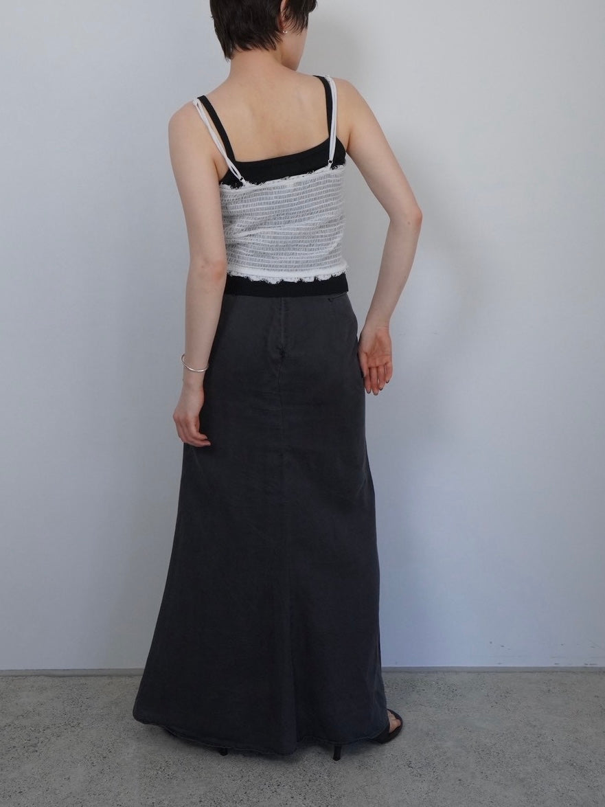 flower tule cami tops