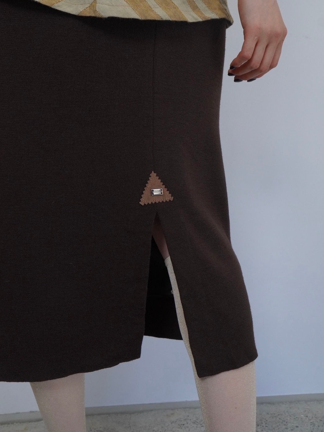 midi knit skirt