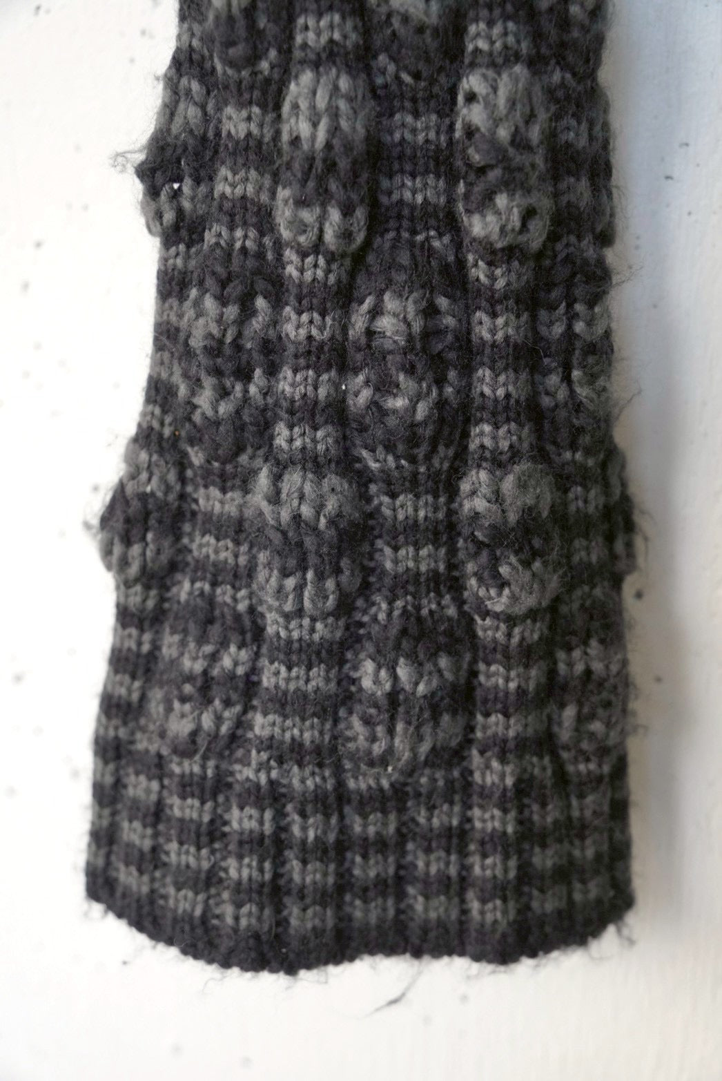 cropped length knit cardigan
