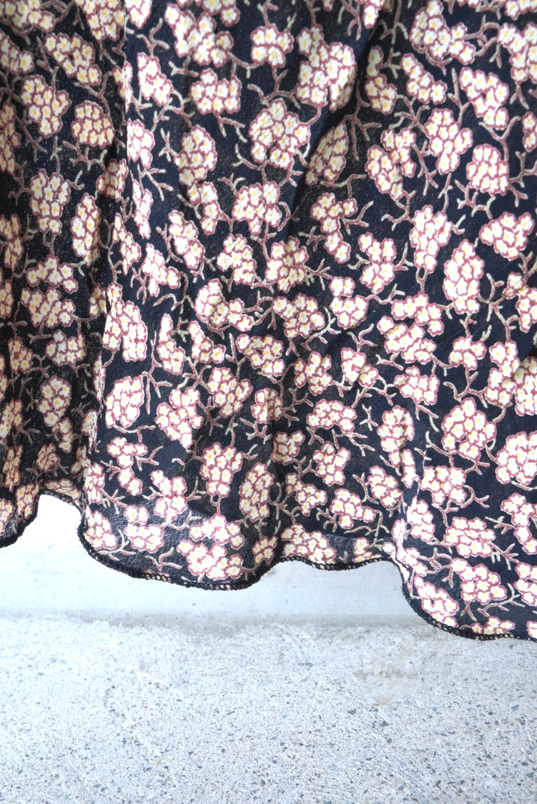 flower deep v neck onepiece