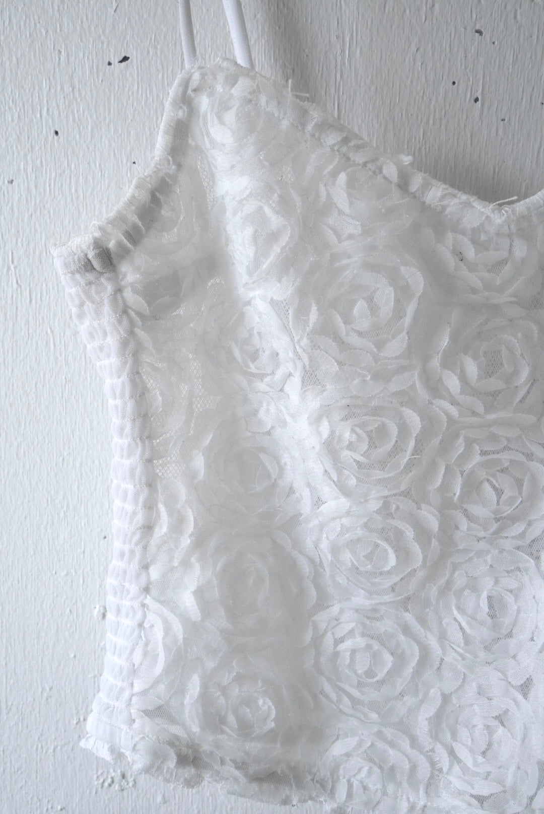flower tule cami tops