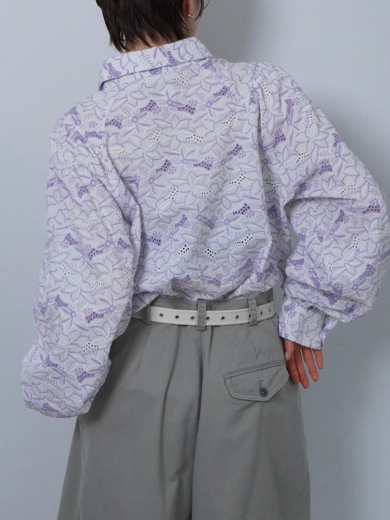 volume sleeve lace shirts