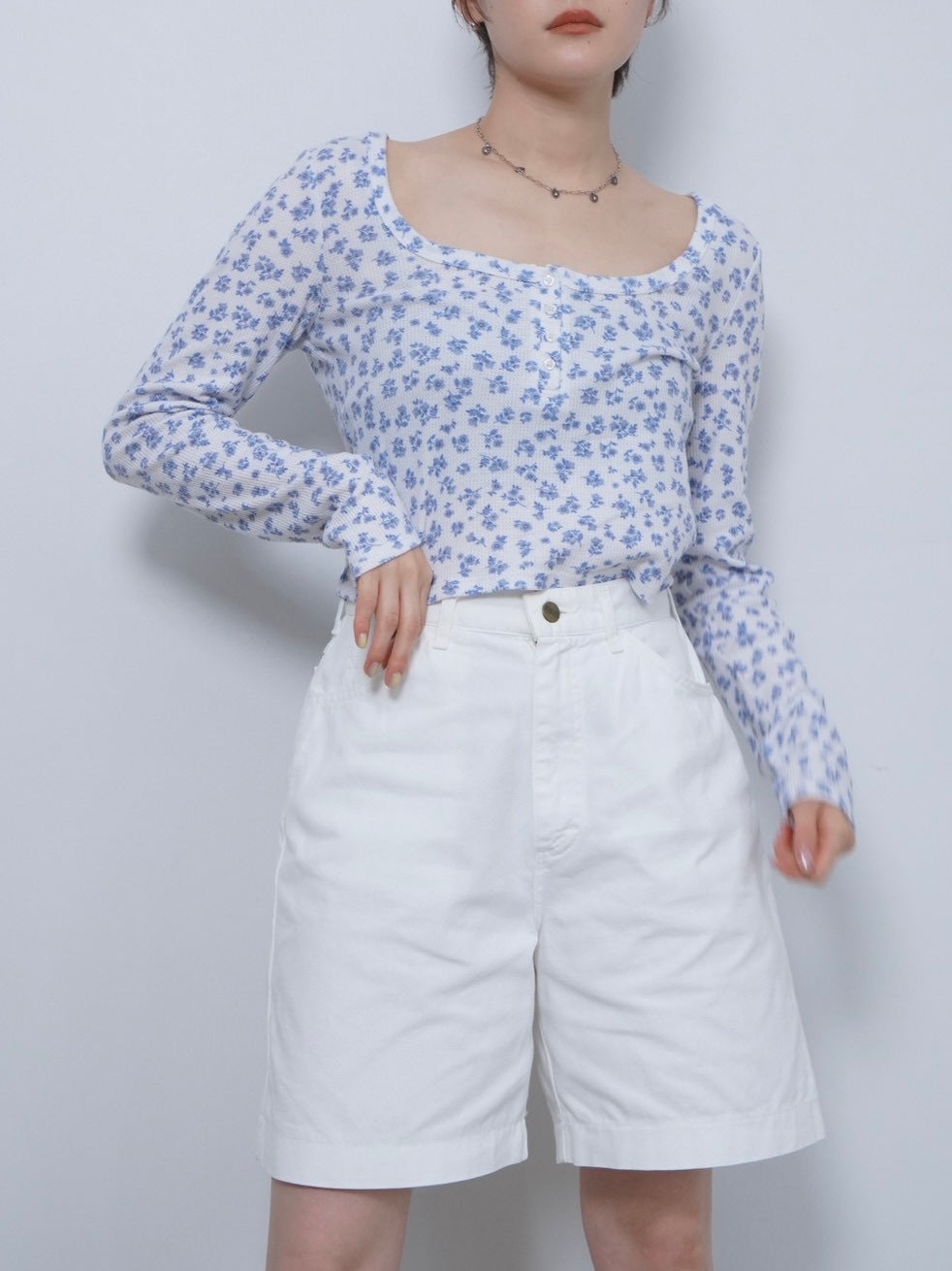 deep neck thermal tops