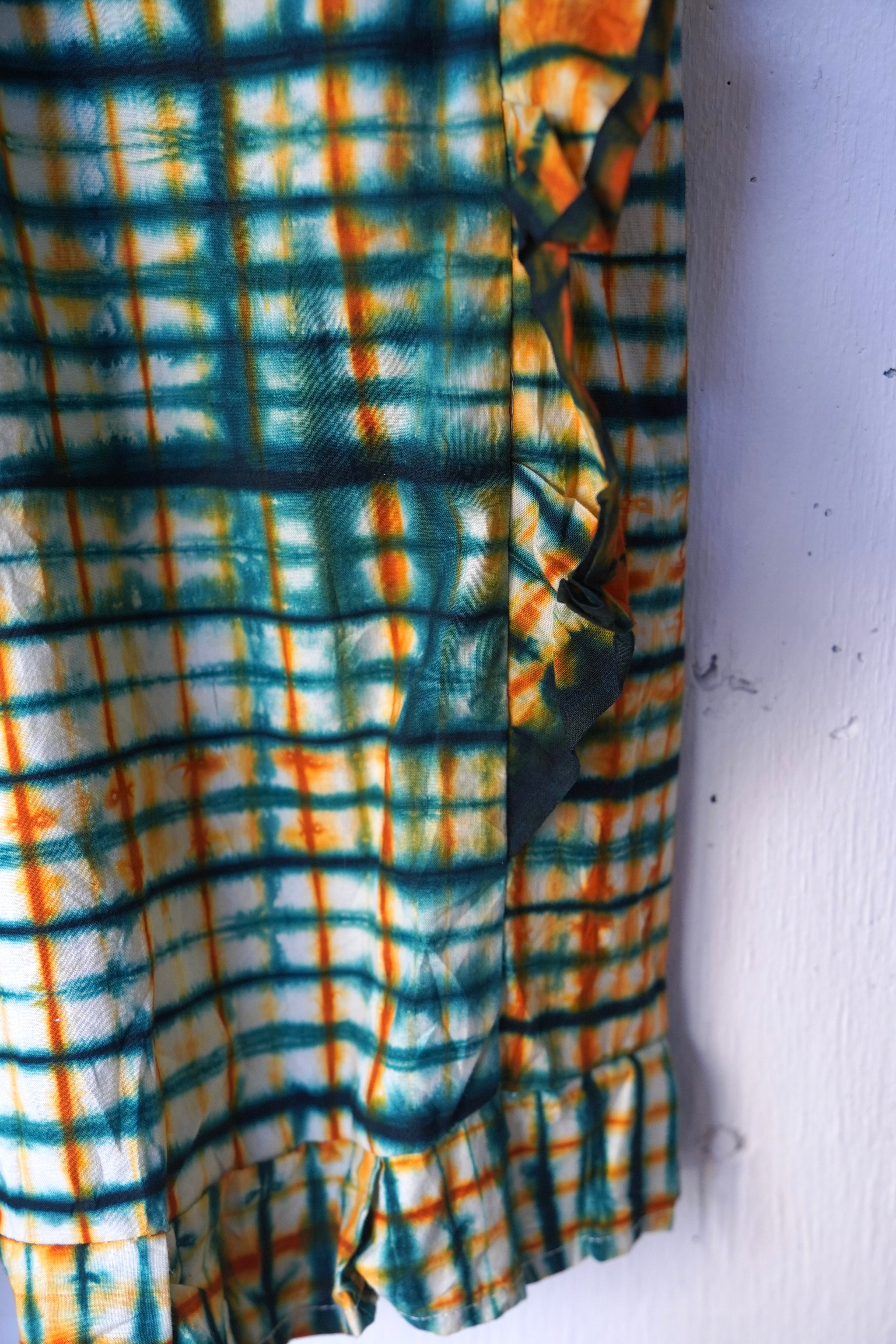 frill batik one piece