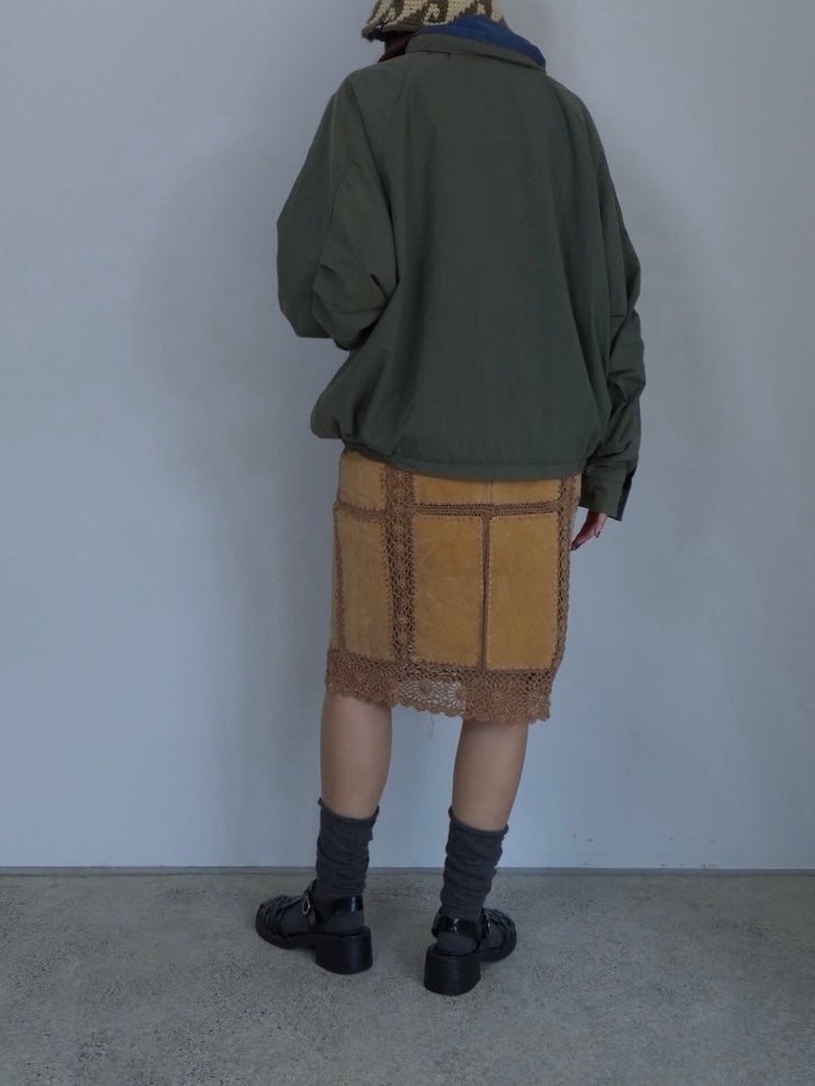 khaki nylon jumper