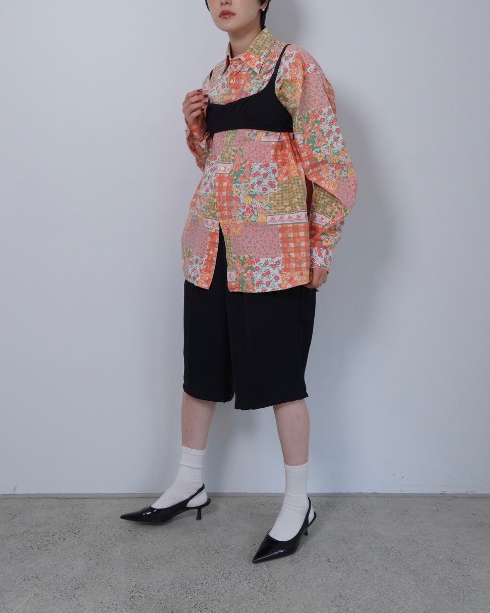 flower cotton shirt