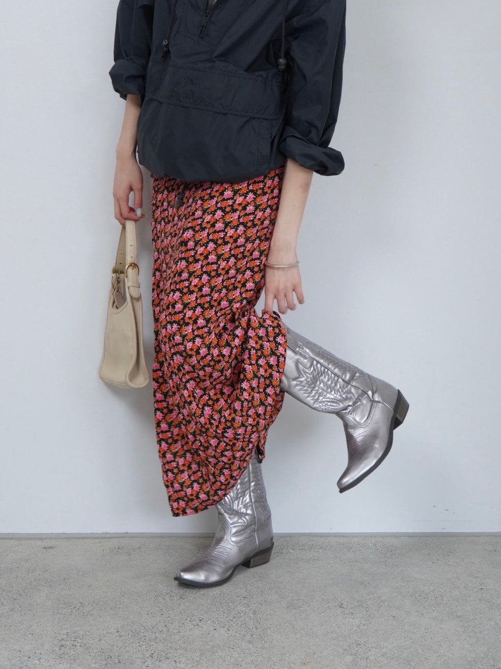 flower slit skirt