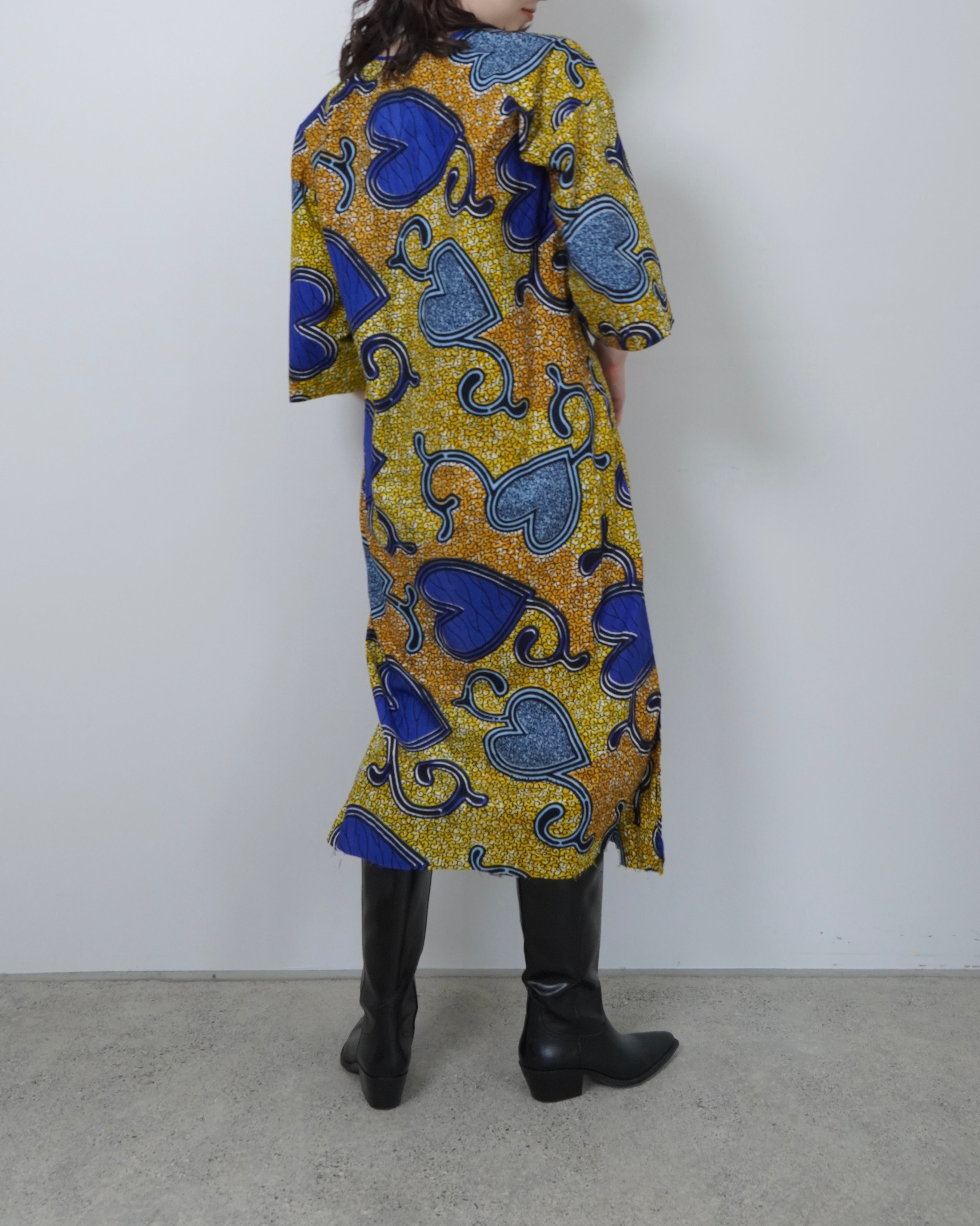 batik kaftan one piece