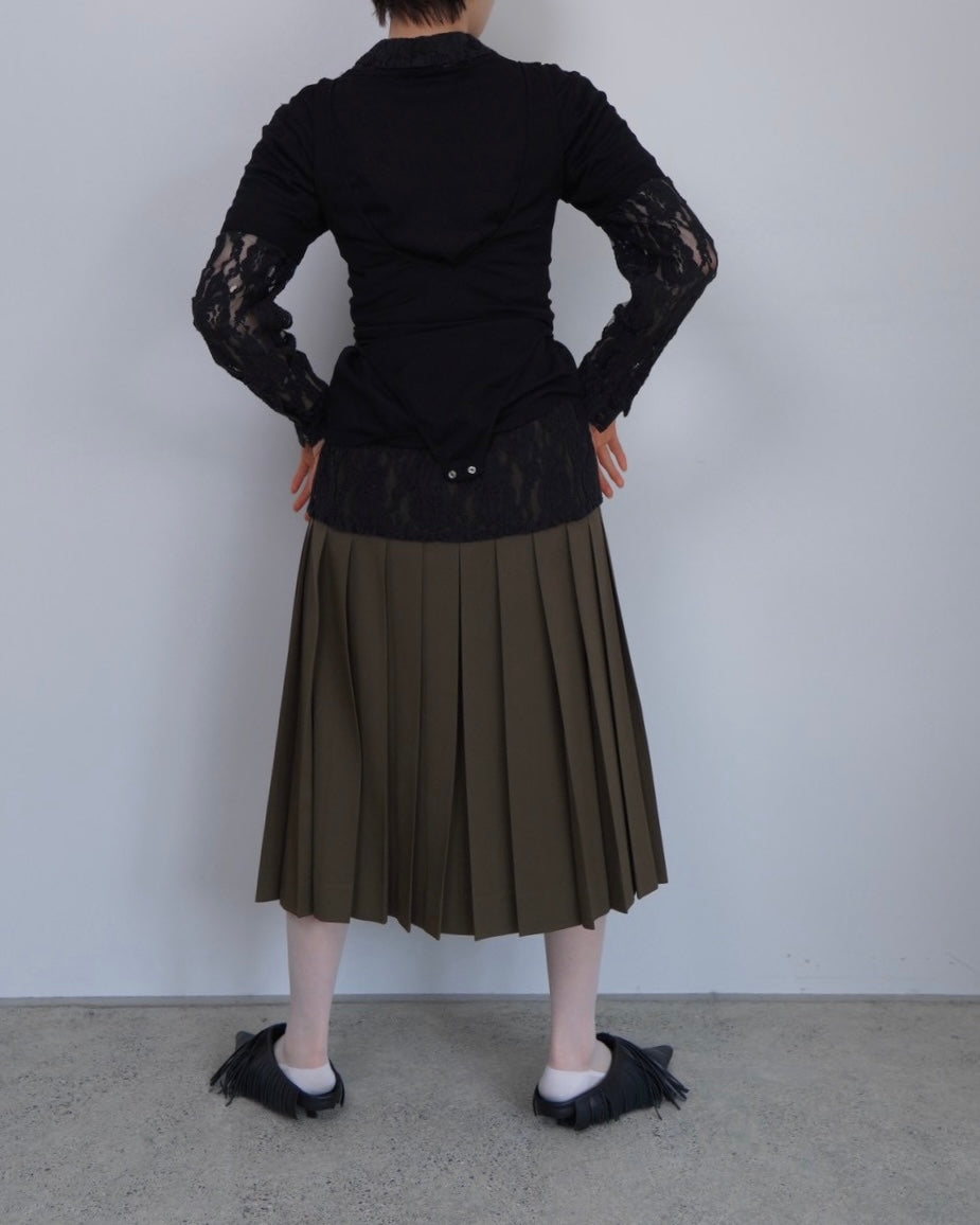 "NINA RICCI" pleated middle skirt