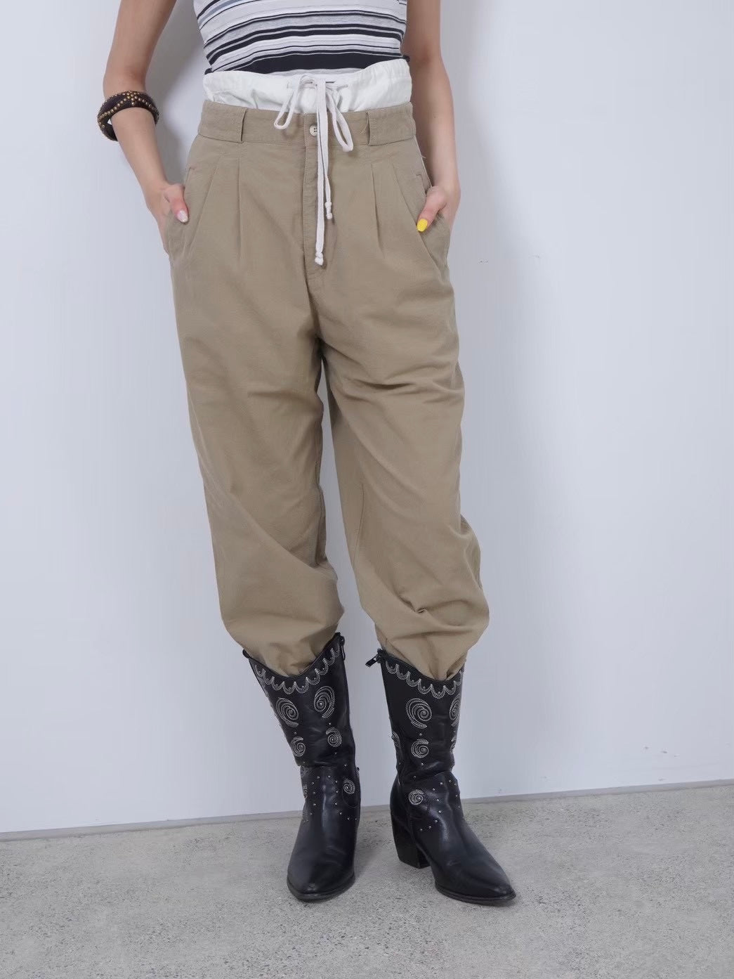 high weight cotton pants
