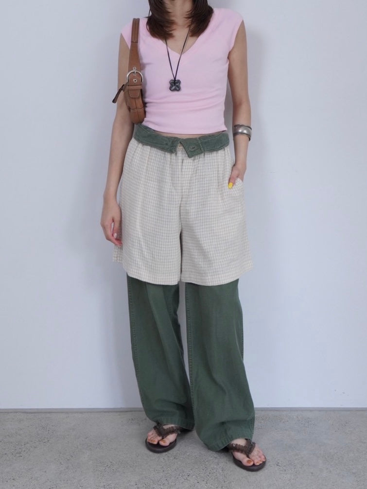 pale pink v neck tops