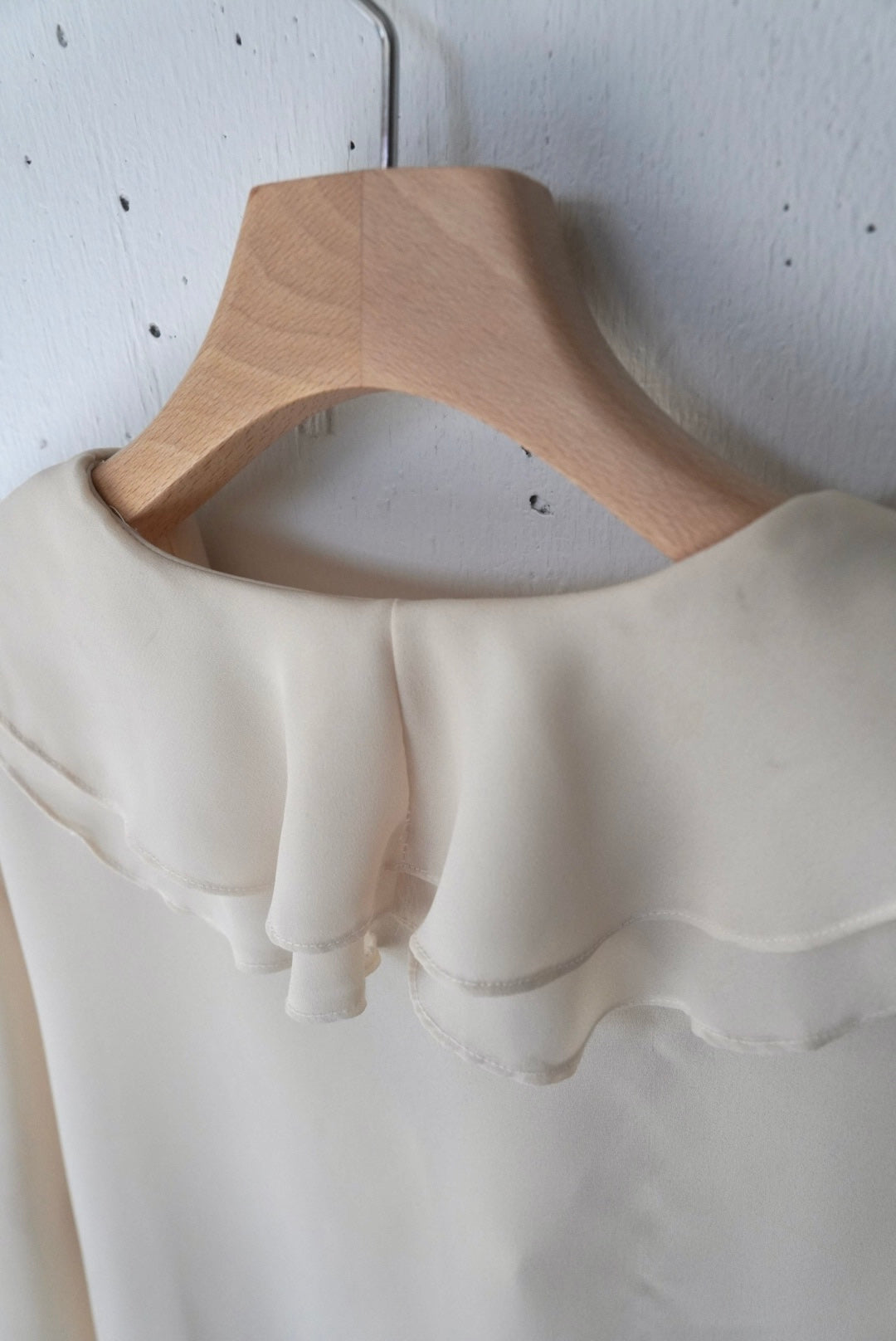 sheer frill blouse