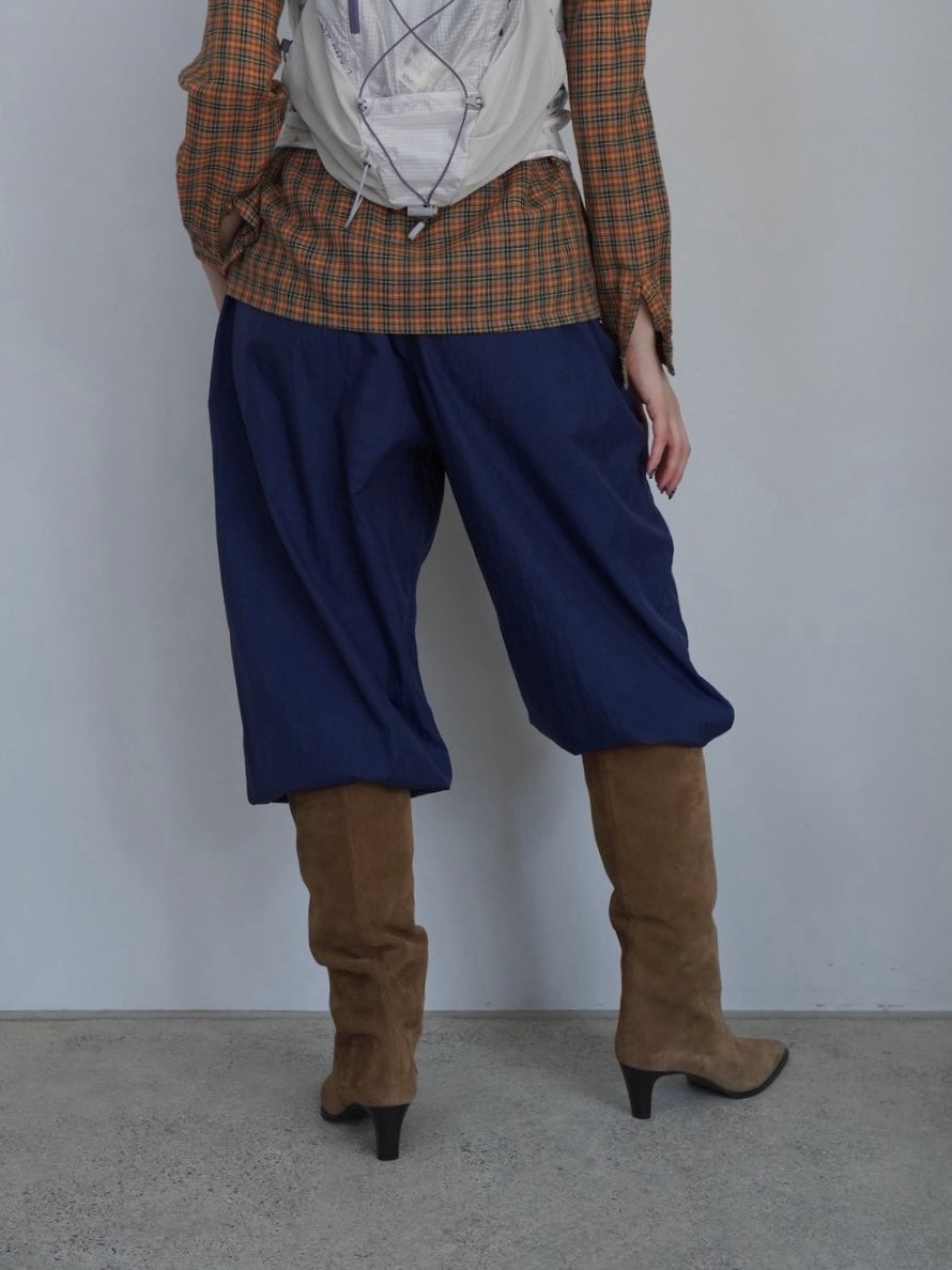navy nylon pants