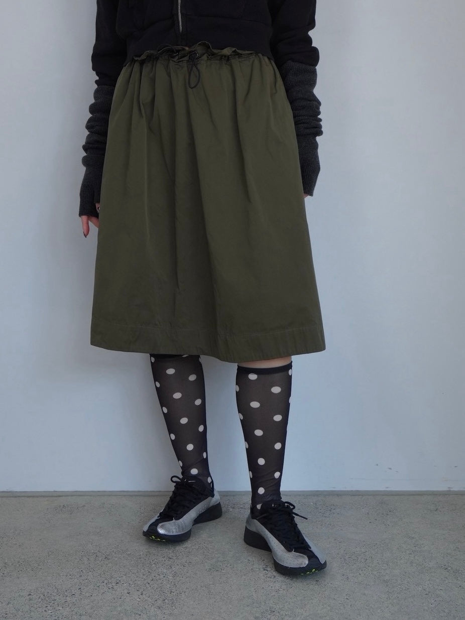 khaki nylon skirt