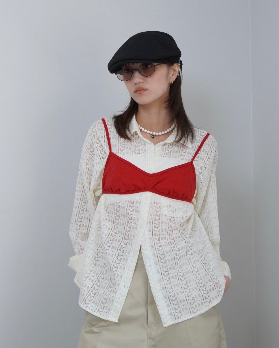 nuance lace shirt