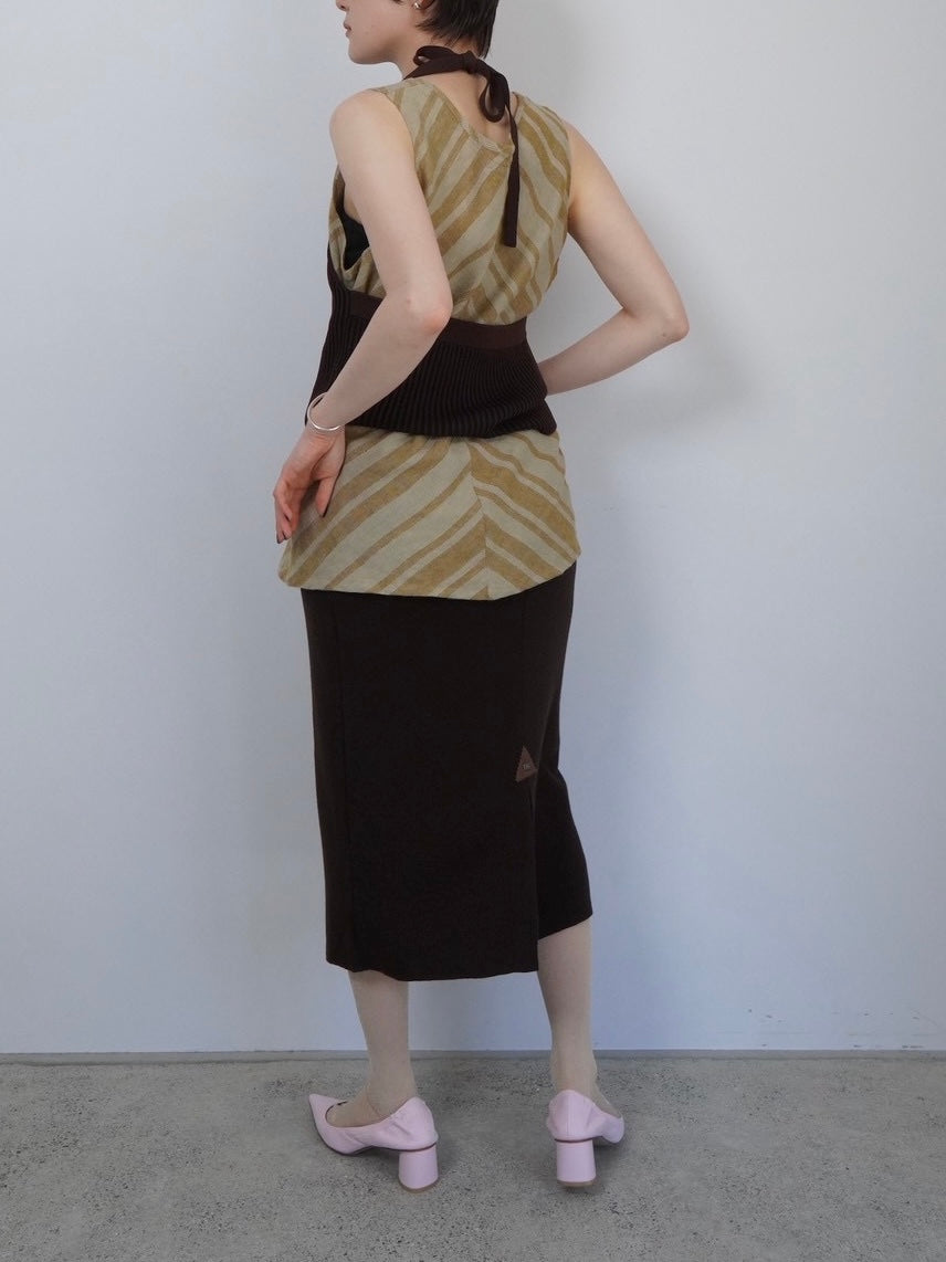 midi knit skirt