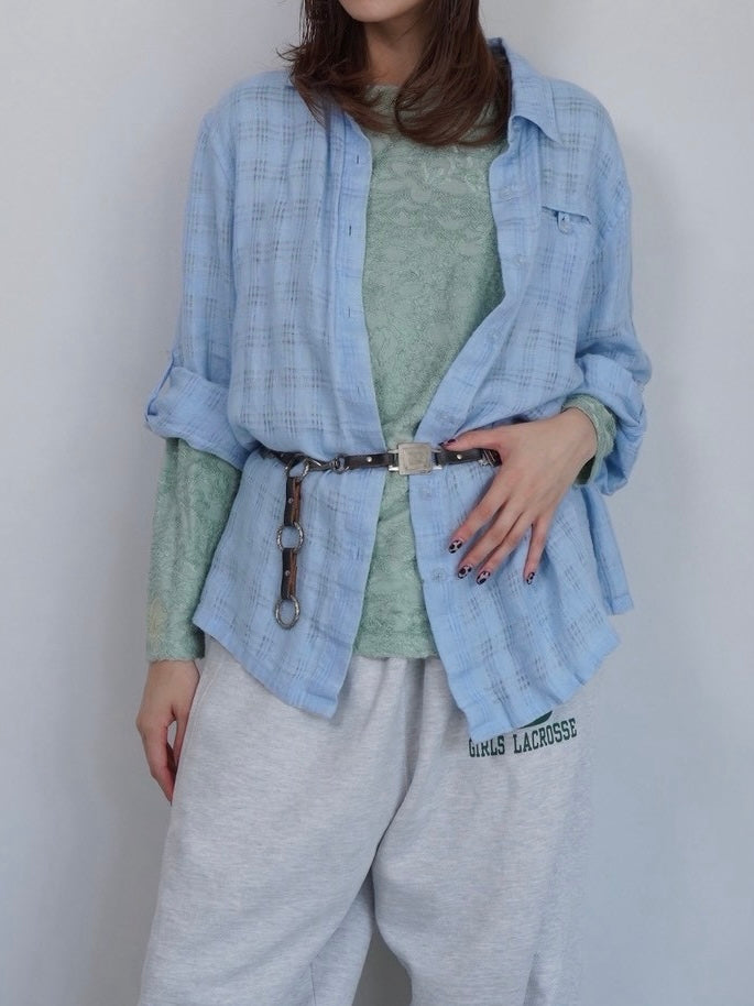 linen Blue shirt