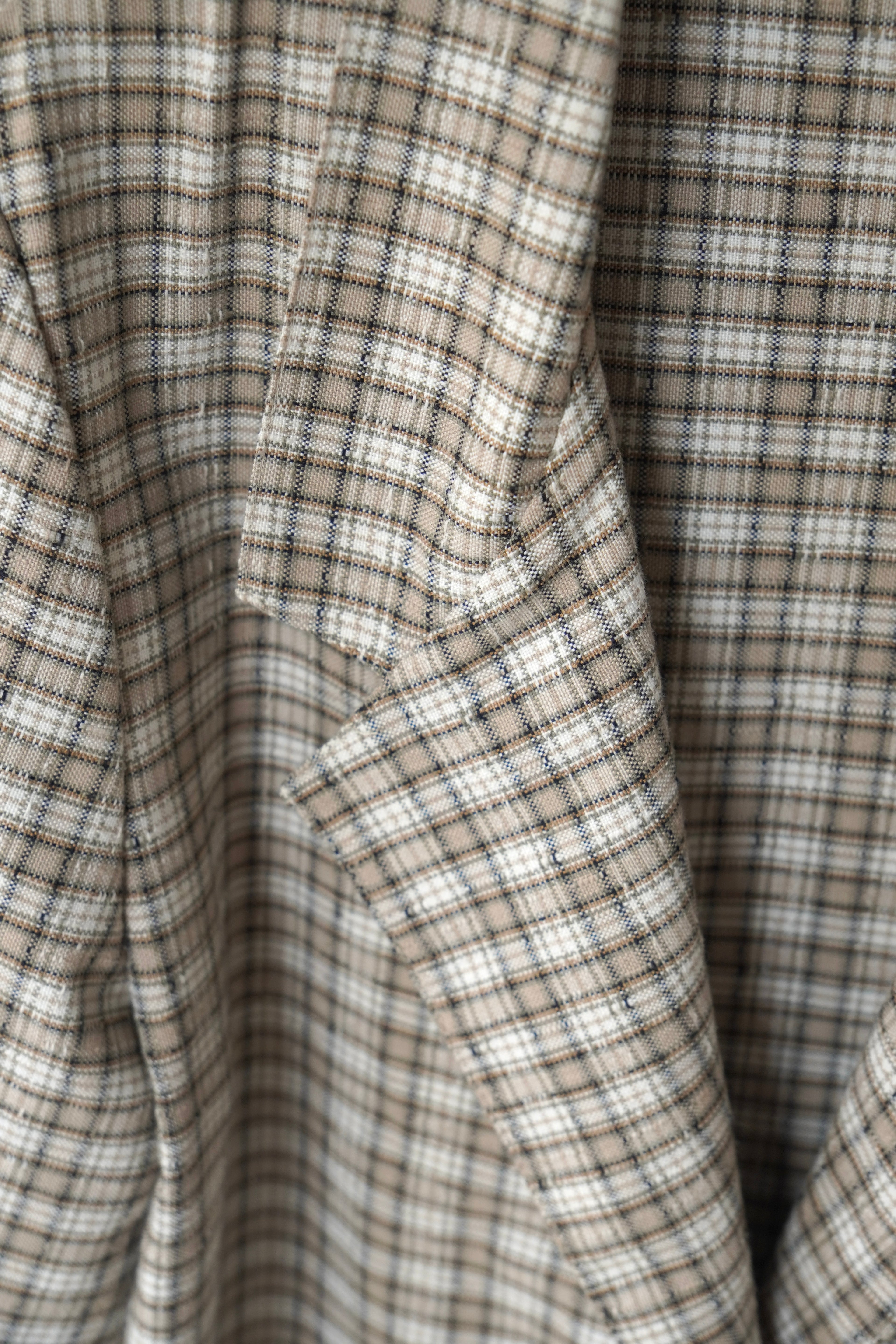 over check pattern jacket