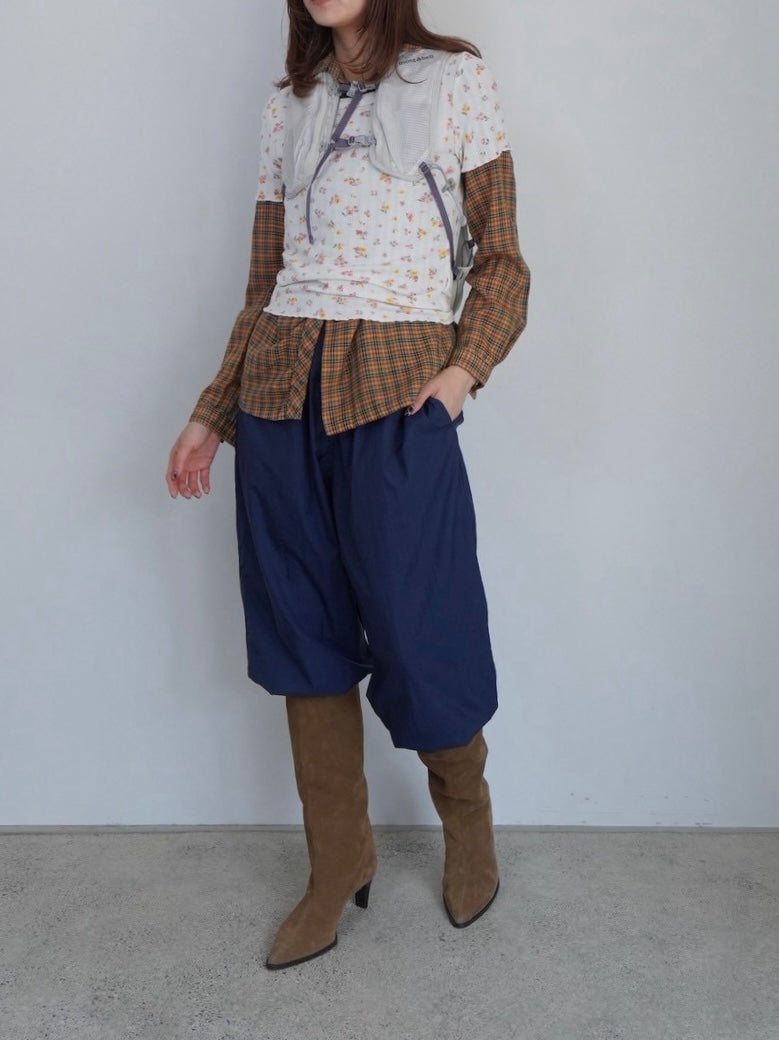 navy nylon pants