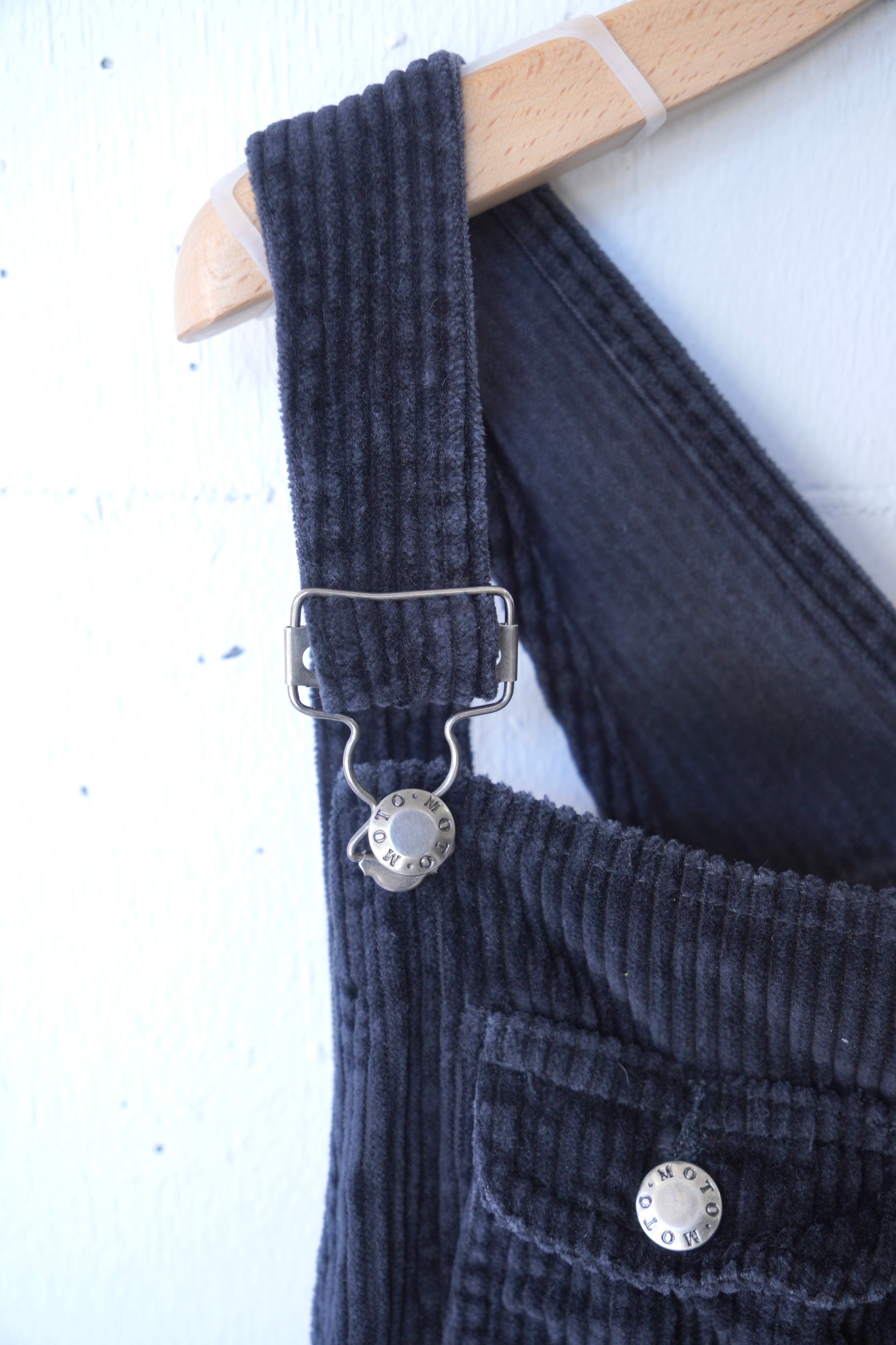 corduroy black overalls