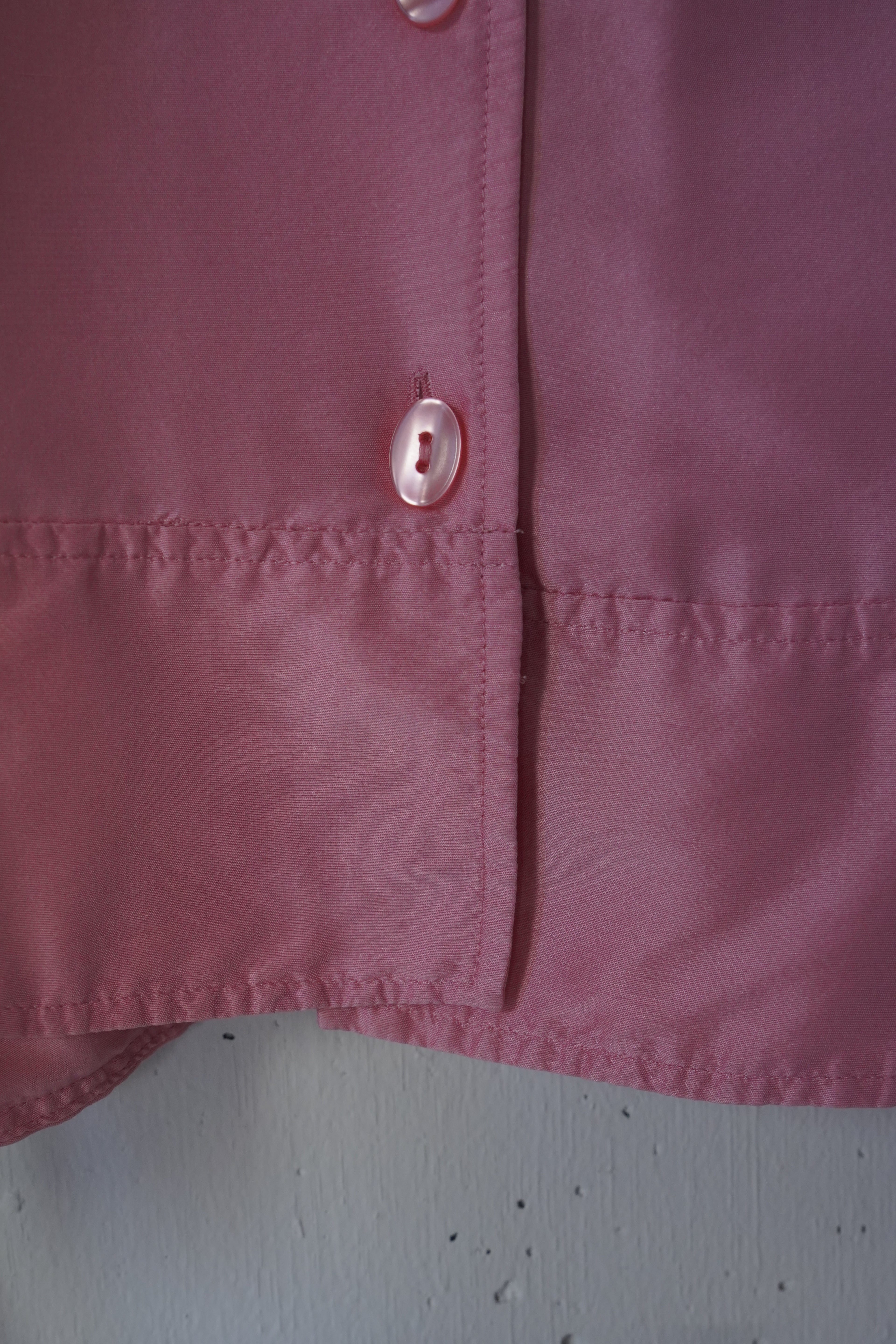 pink silk shirt