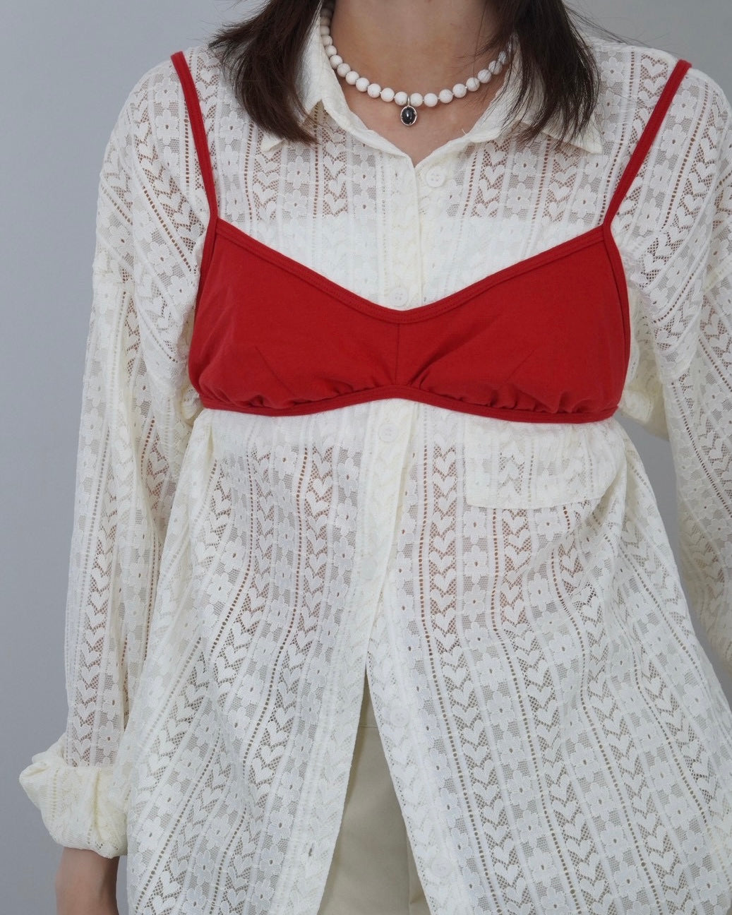 nuance lace shirt