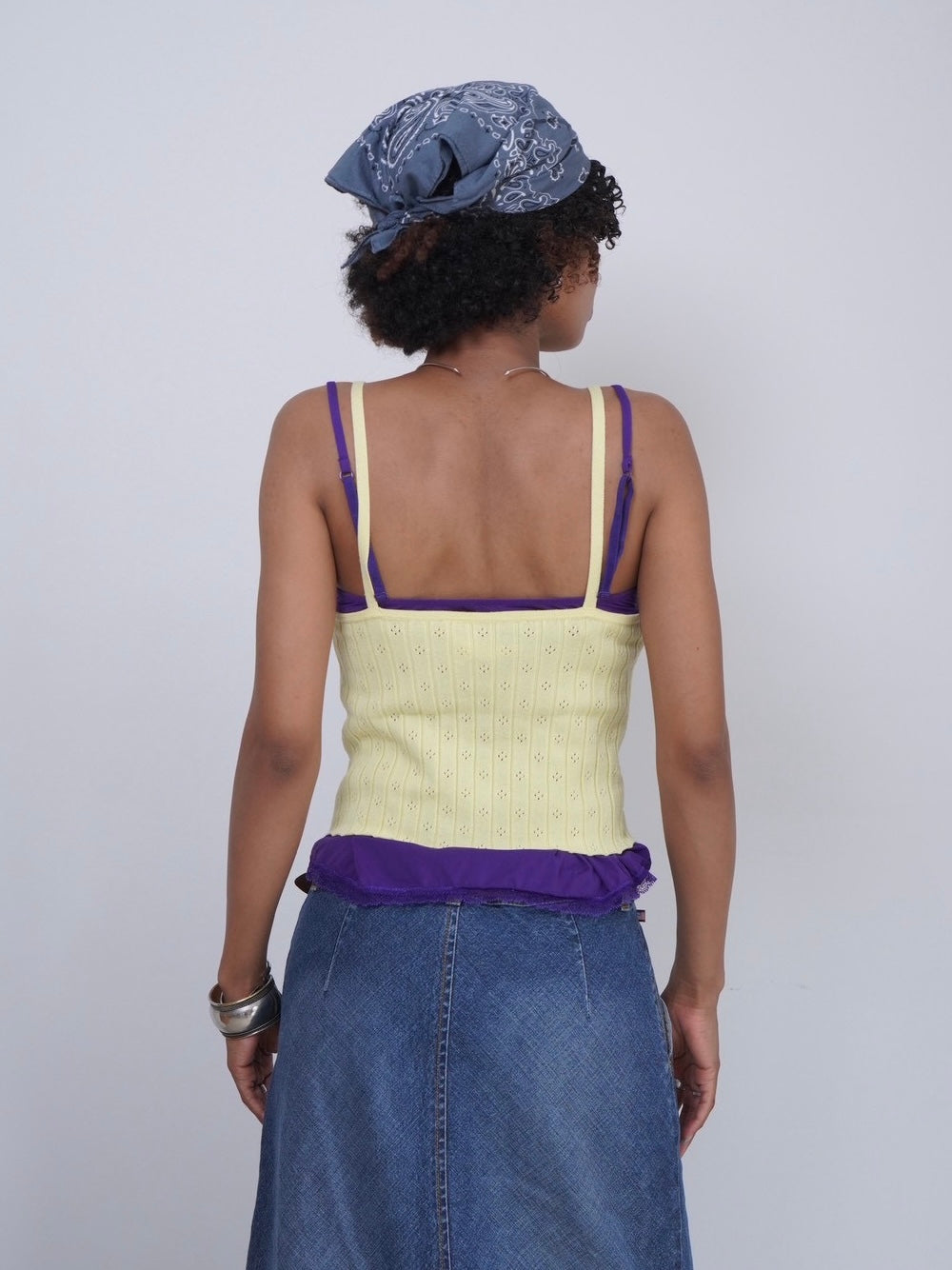 lace stitch knit camisole